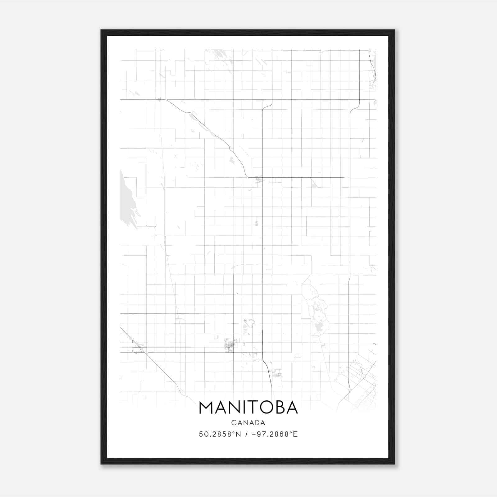Rockwood Canada Map Poster, Modern Home Decor Wall Art Print