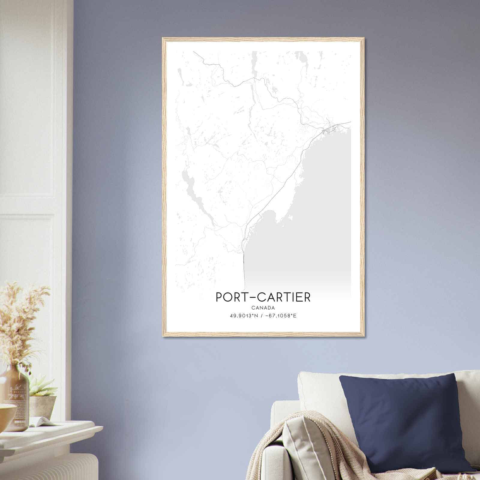 Deerfield Kansas Map Poster, Modern Home Decor Wall Art Print (Copy)