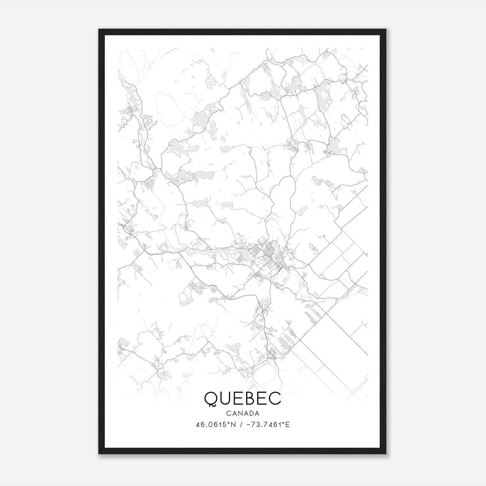 Rawdon Canada Map Poster, Modern Home Decor Wall Art Print