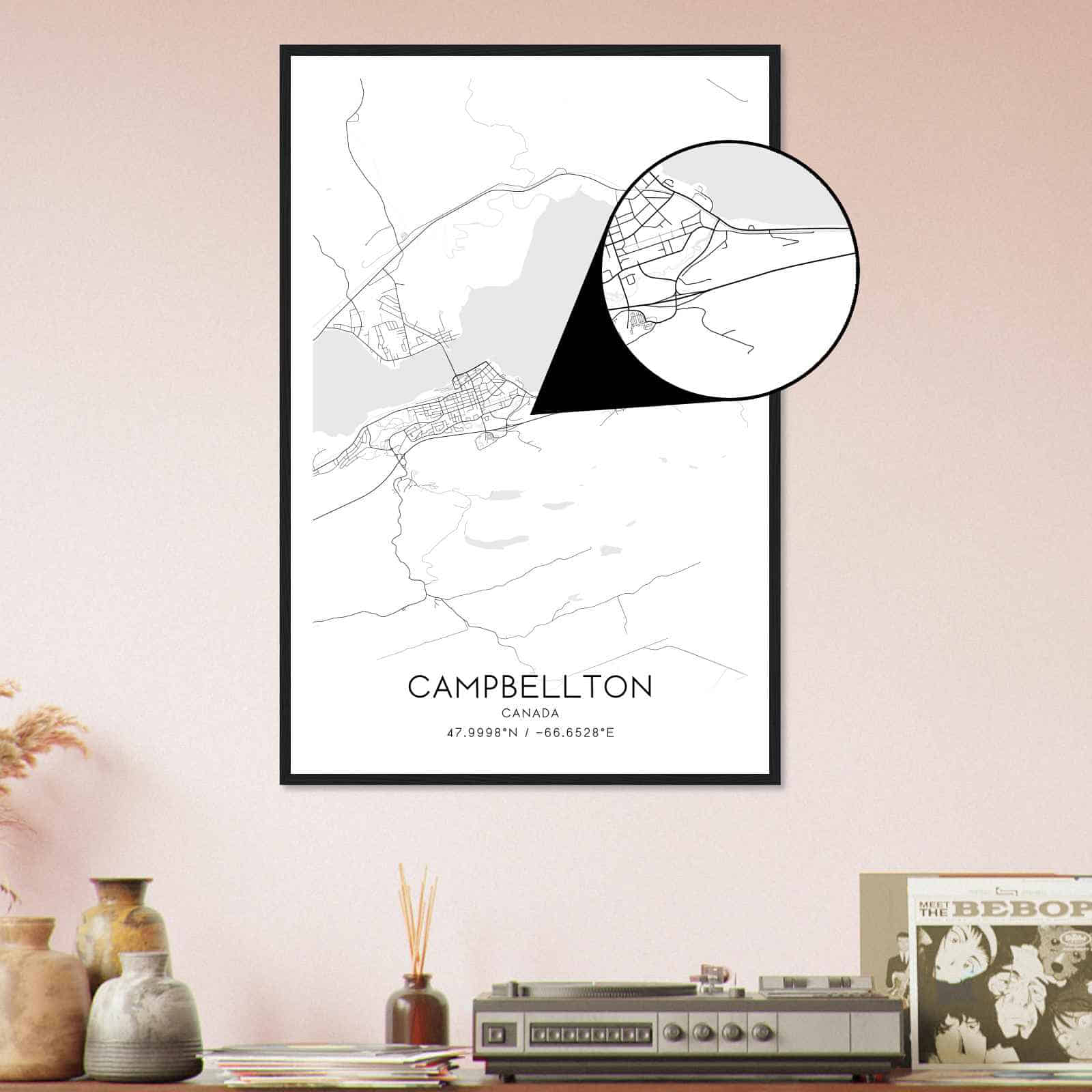 Deerfield Kansas Map Poster, Modern Home Decor Wall Art Print (Copy)