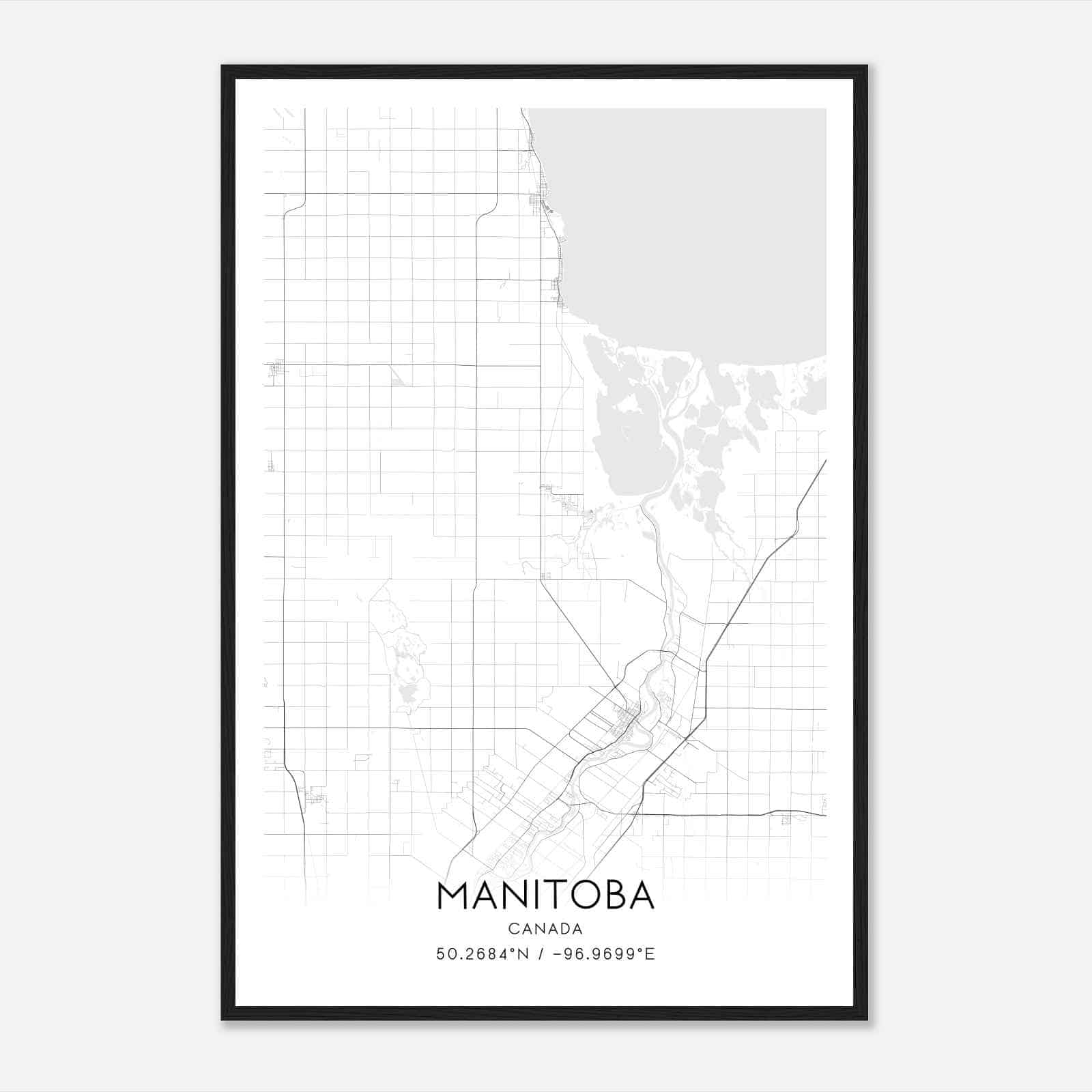 St. Andrews Canada Map Poster, Modern Home Decor Wall Art Print