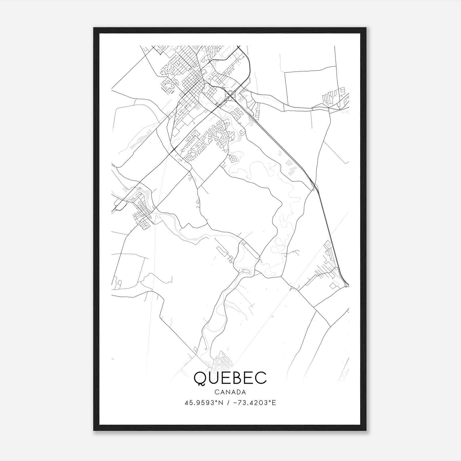 Saint-Paul Canada Map Poster, Modern Home Decor Wall Art Print Saint-Paul Canada Map Poster, Modern Home Decor Wall Art Print