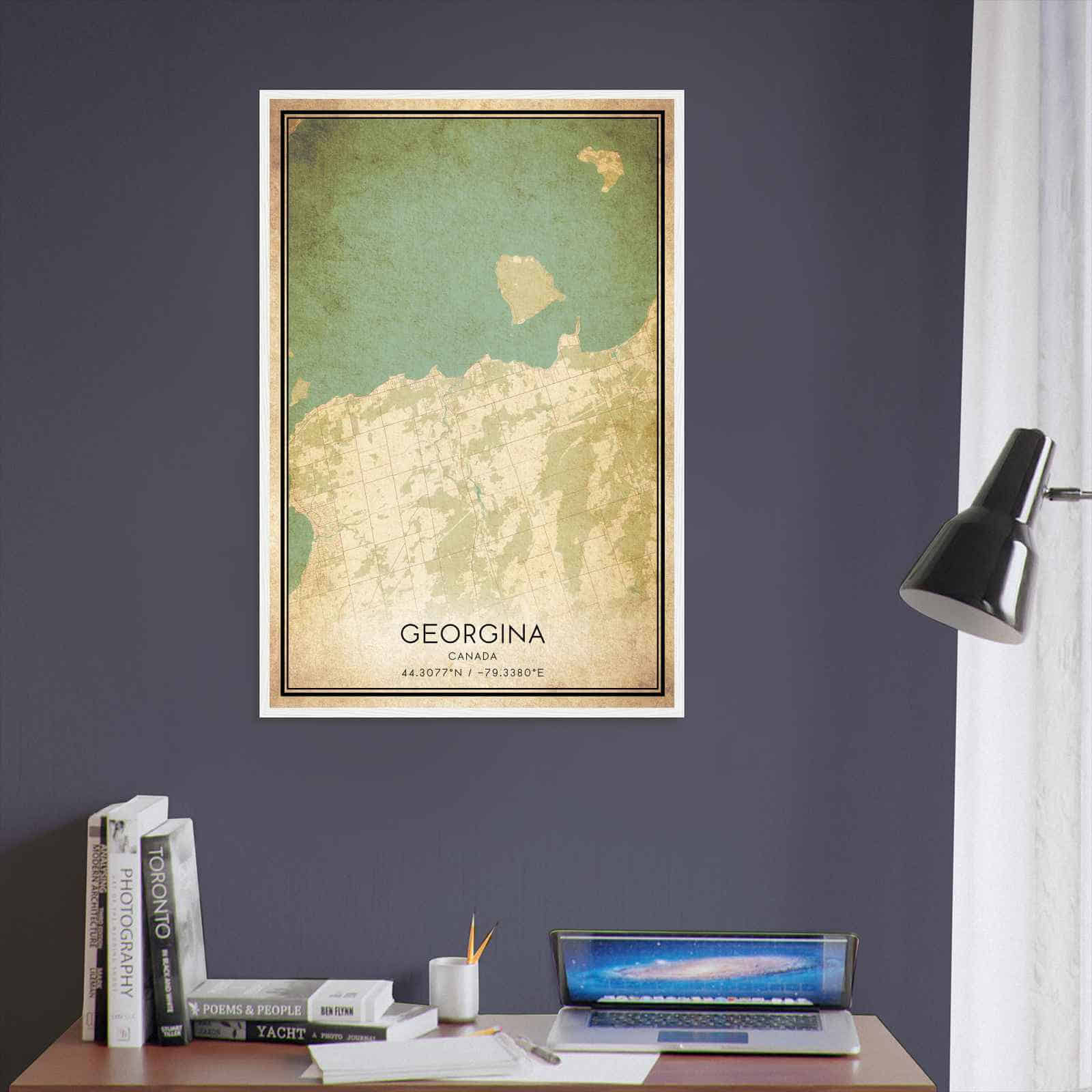 Deerfield Kansas Map Poster, Modern Home Decor Wall Art Print (Copy)
