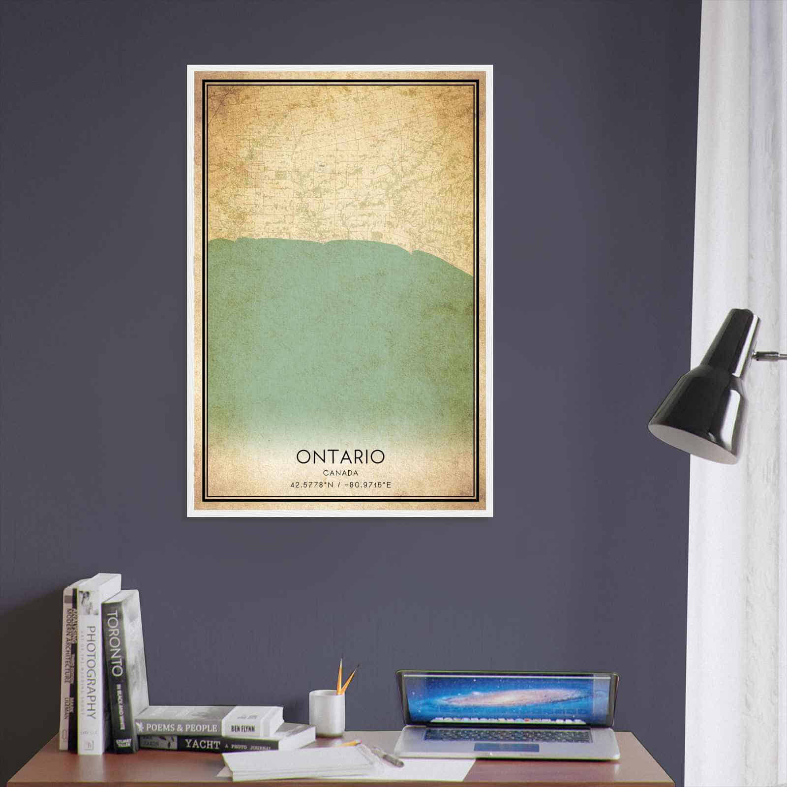 Deerfield Kansas Map Poster, Modern Home Decor Wall Art Print (Copy)