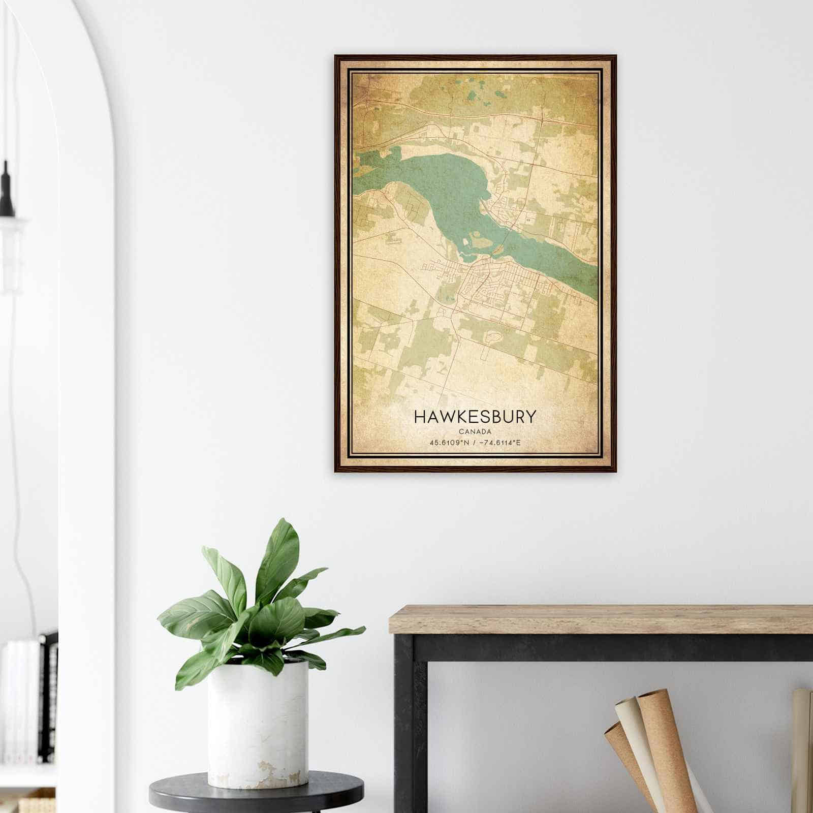Deerfield Kansas Map Poster, Modern Home Decor Wall Art Print (Copy)