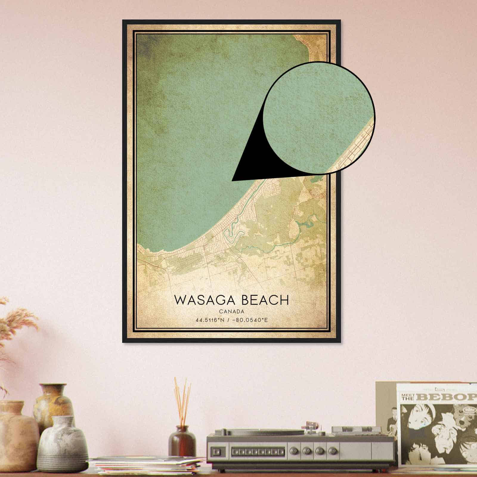 Deerfield Kansas Map Poster, Modern Home Decor Wall Art Print (Copy)