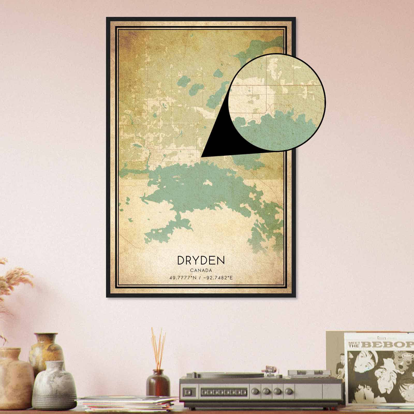 Deerfield Kansas Map Poster, Modern Home Decor Wall Art Print (Copy)