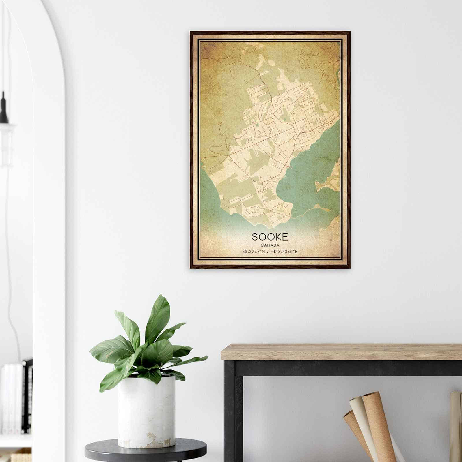 Deerfield Kansas Map Poster, Modern Home Decor Wall Art Print (Copy)