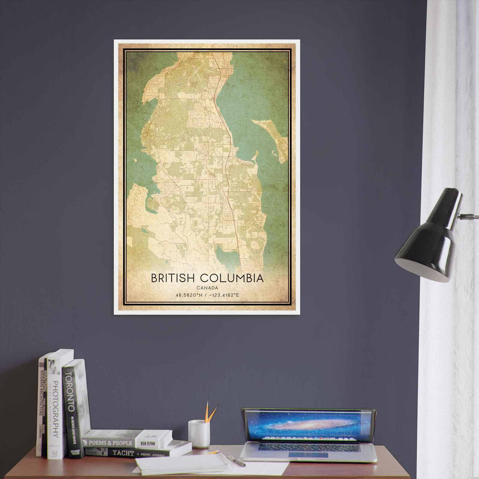 Deerfield Kansas Map Poster, Modern Home Decor Wall Art Print (Copy)