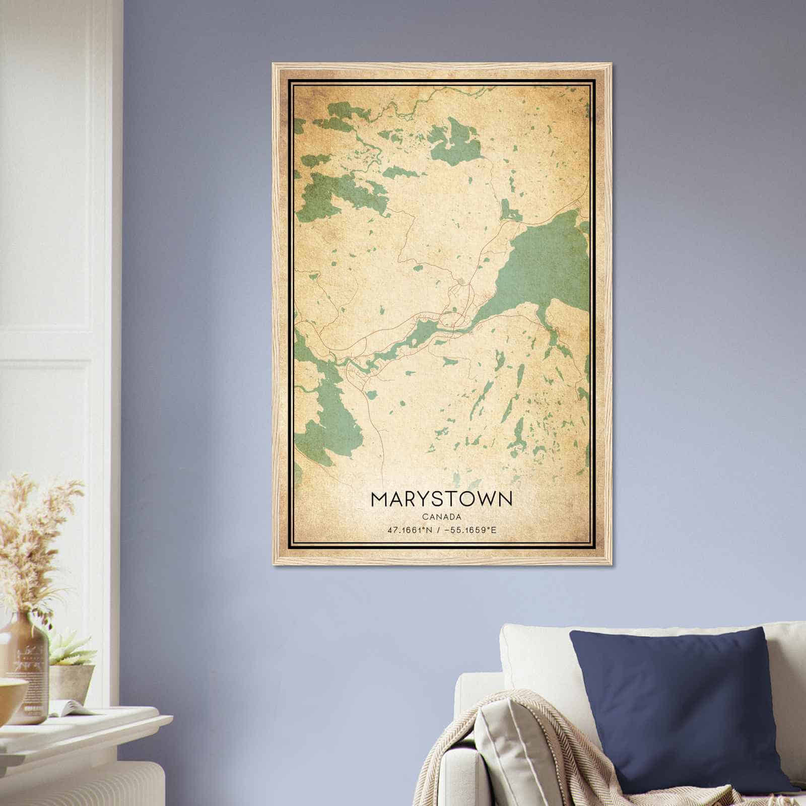 Deerfield Kansas Map Poster, Modern Home Decor Wall Art Print (Copy)