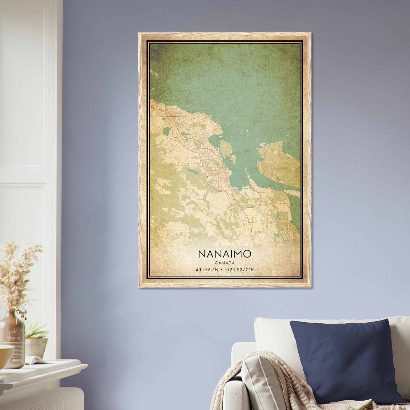 Deerfield Kansas Map Poster, Modern Home Decor Wall Art Print (Copy)