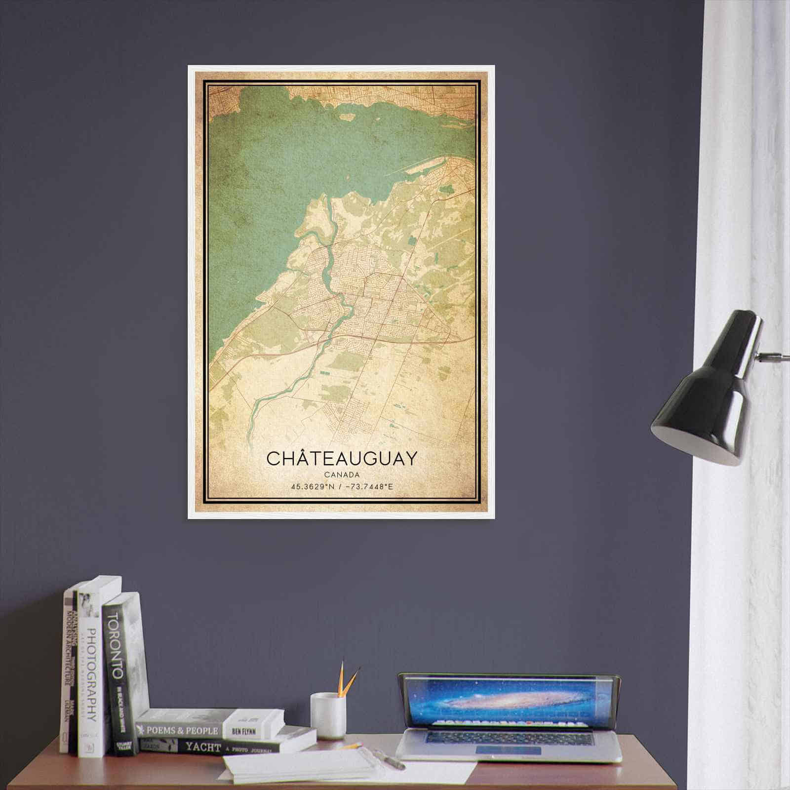 Deerfield Kansas Map Poster, Modern Home Decor Wall Art Print (Copy)