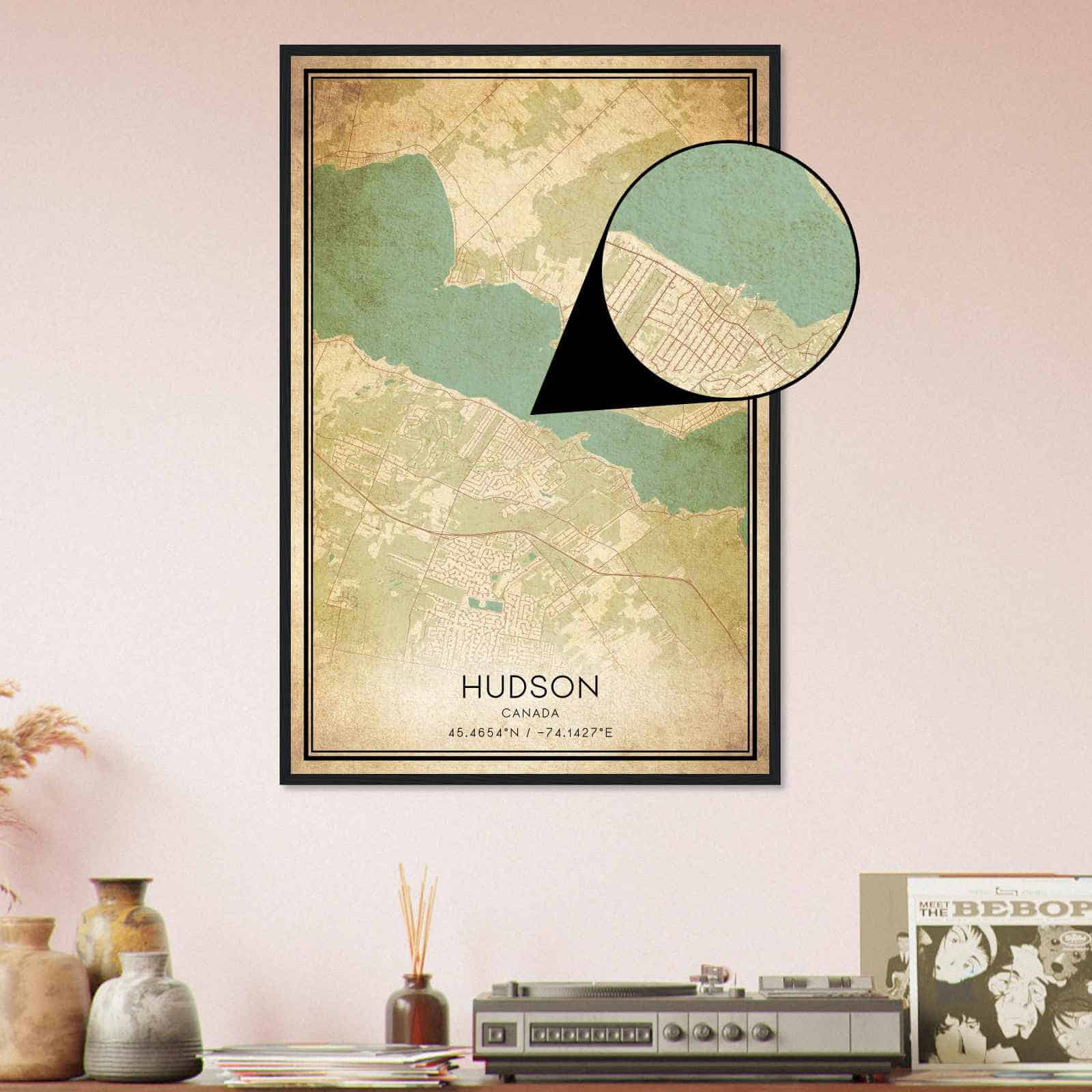 Deerfield Kansas Map Poster, Modern Home Decor Wall Art Print (Copy)