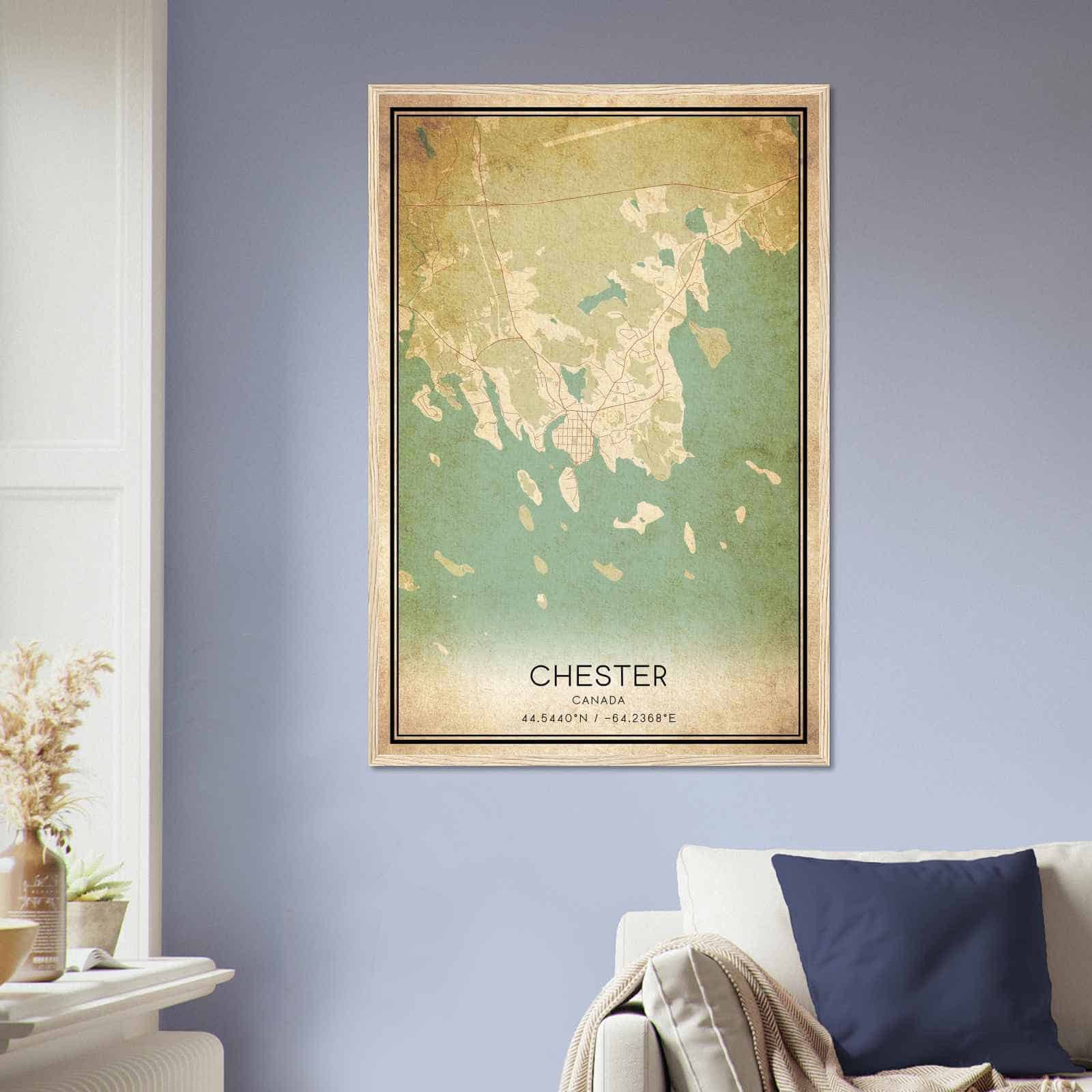 Deerfield Kansas Map Poster, Modern Home Decor Wall Art Print (Copy)