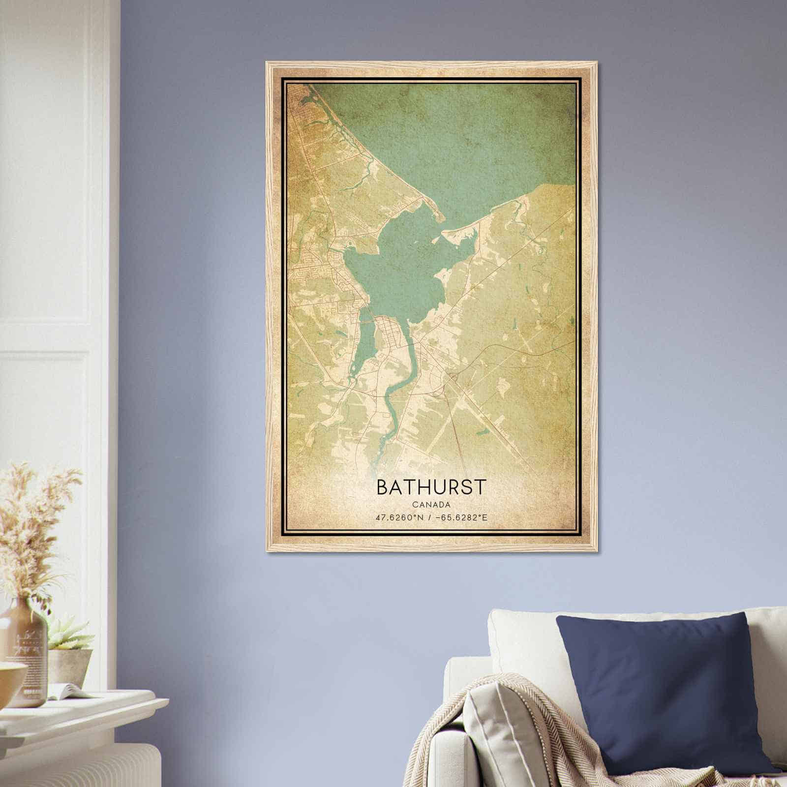 Deerfield Kansas Map Poster, Modern Home Decor Wall Art Print (Copy)