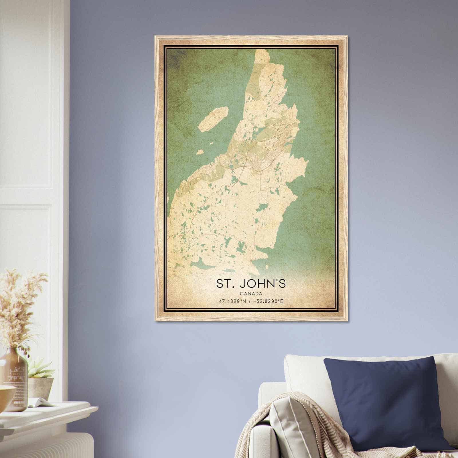 Deerfield Kansas Map Poster, Modern Home Decor Wall Art Print (Copy)