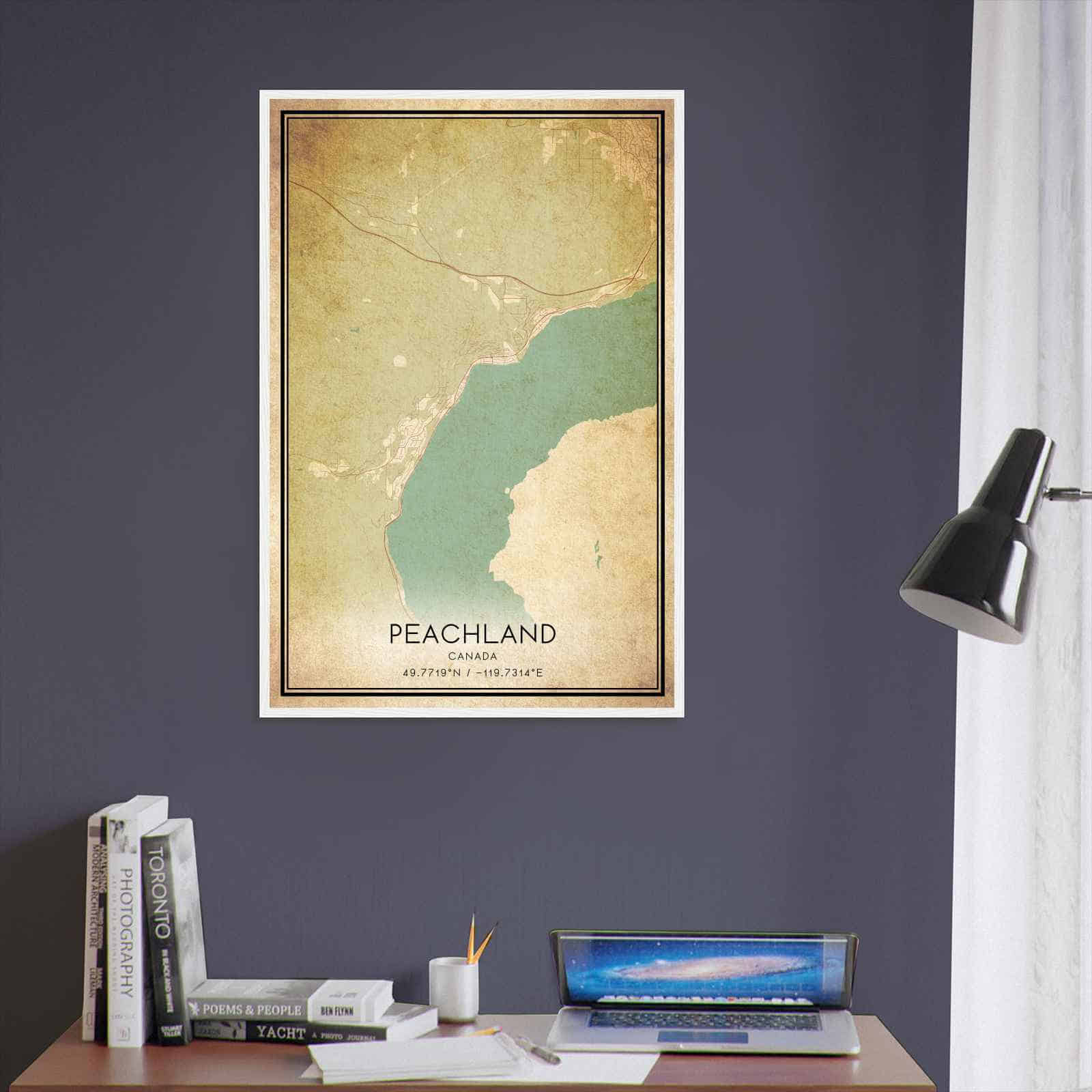 Deerfield Kansas Map Poster, Modern Home Decor Wall Art Print (Copy)