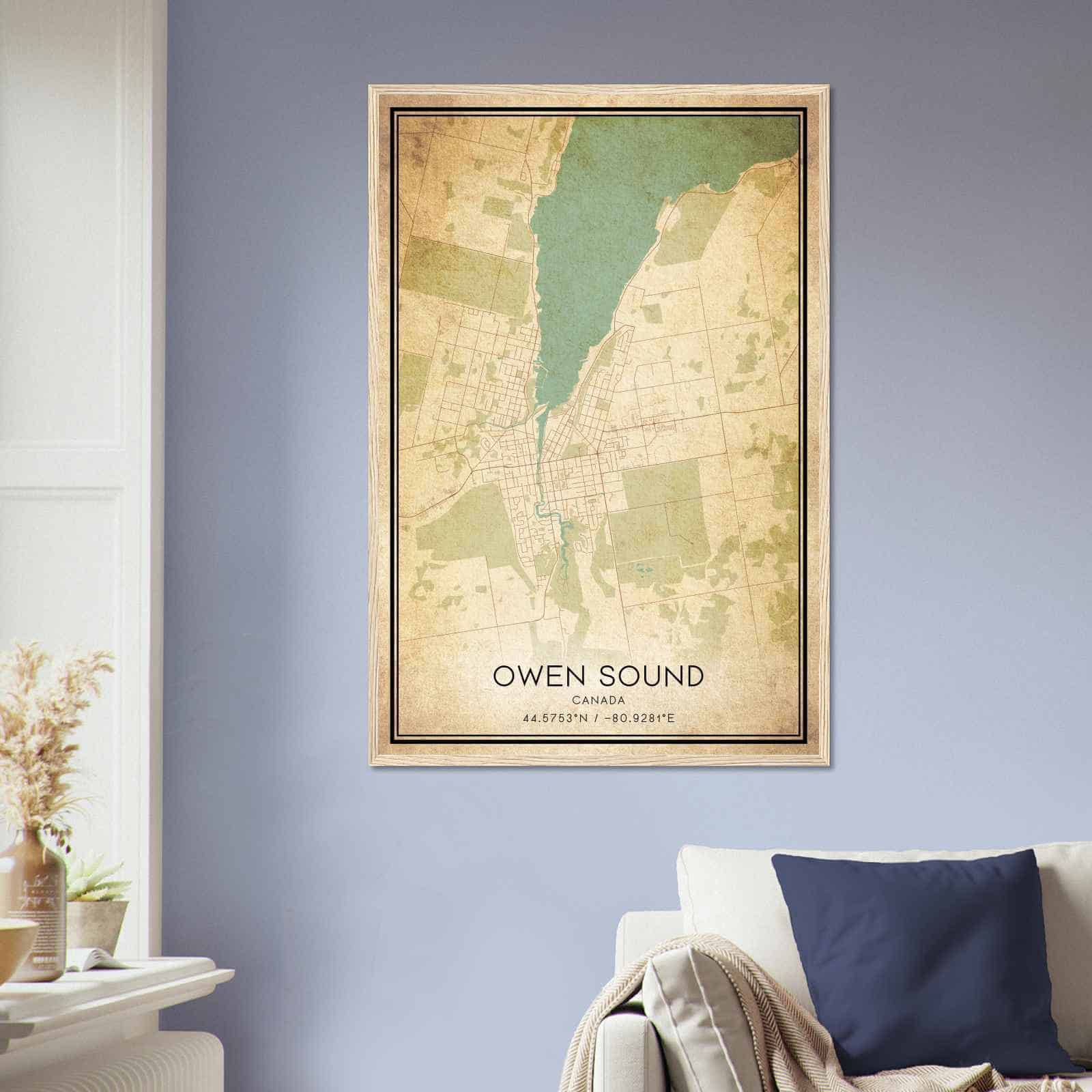 Deerfield Kansas Map Poster, Modern Home Decor Wall Art Print (Copy)