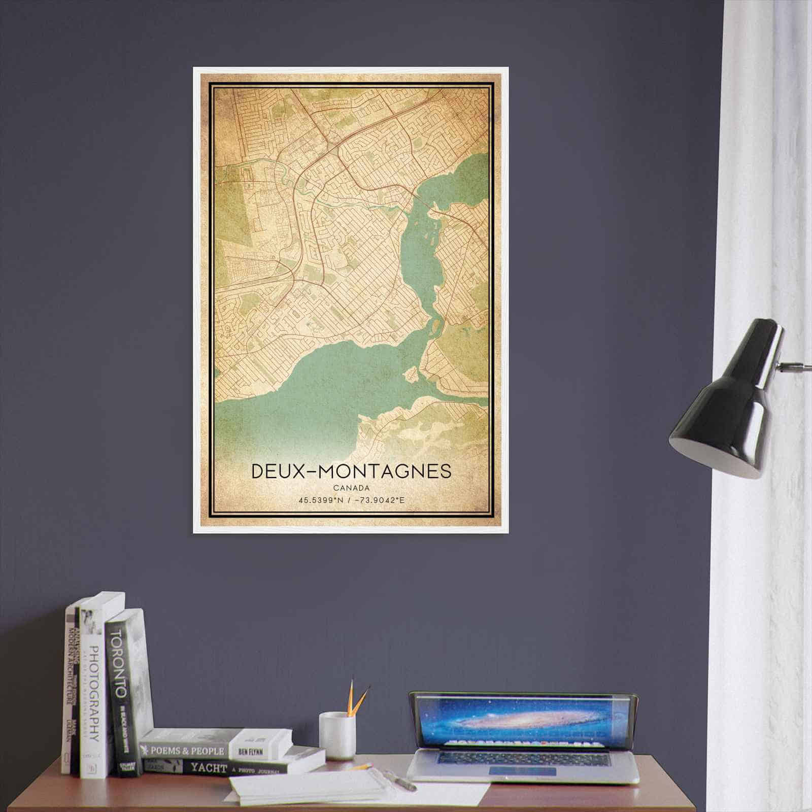 Deerfield Kansas Map Poster, Modern Home Decor Wall Art Print (Copy)