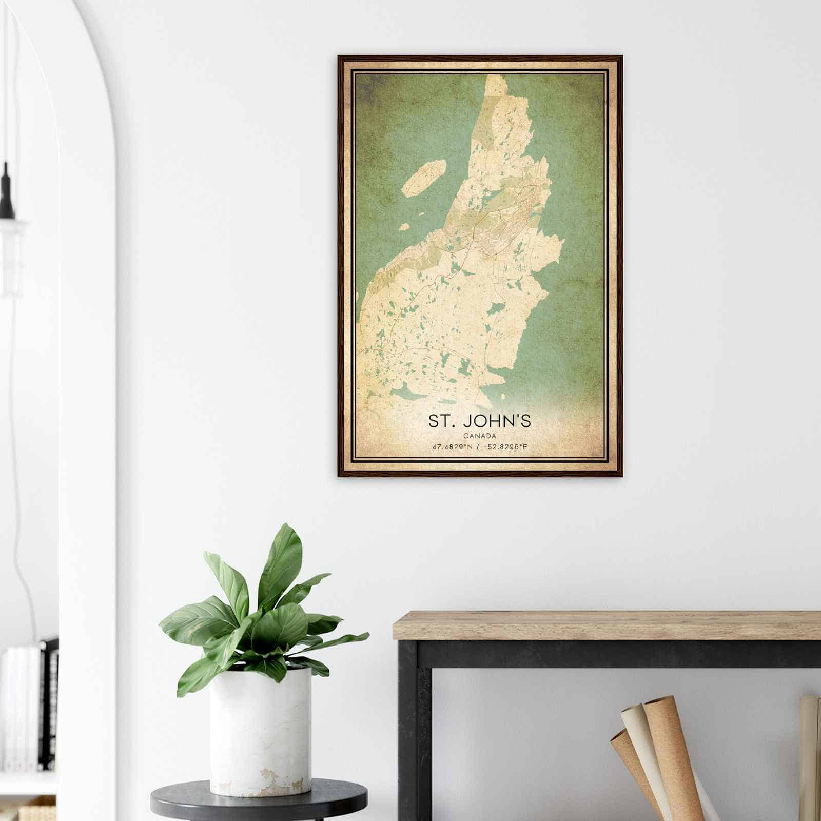 Deerfield Kansas Map Poster, Modern Home Decor Wall Art Print (Copy)