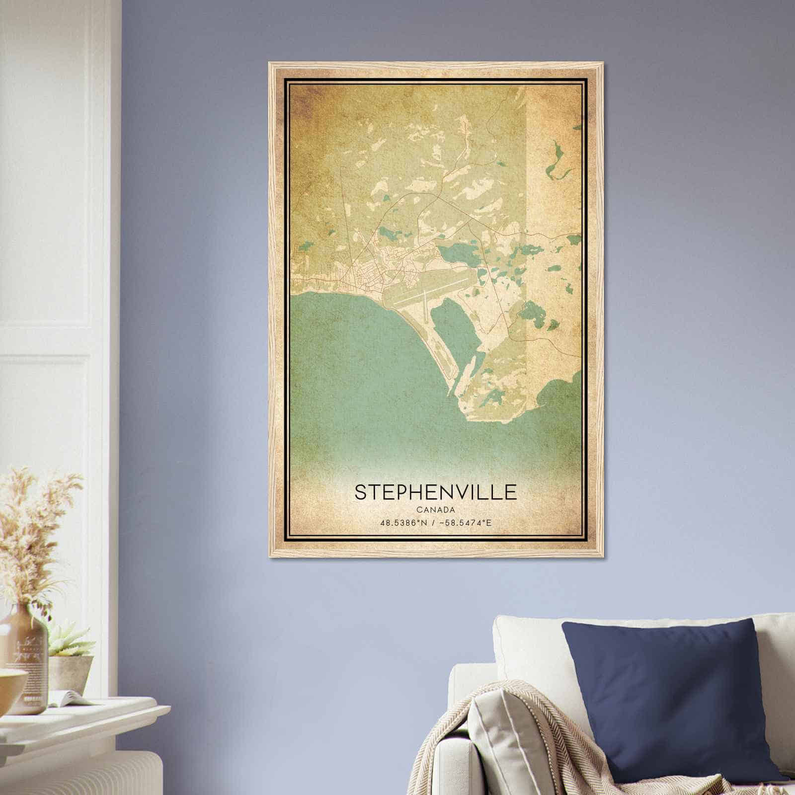 Deerfield Kansas Map Poster, Modern Home Decor Wall Art Print (Copy)