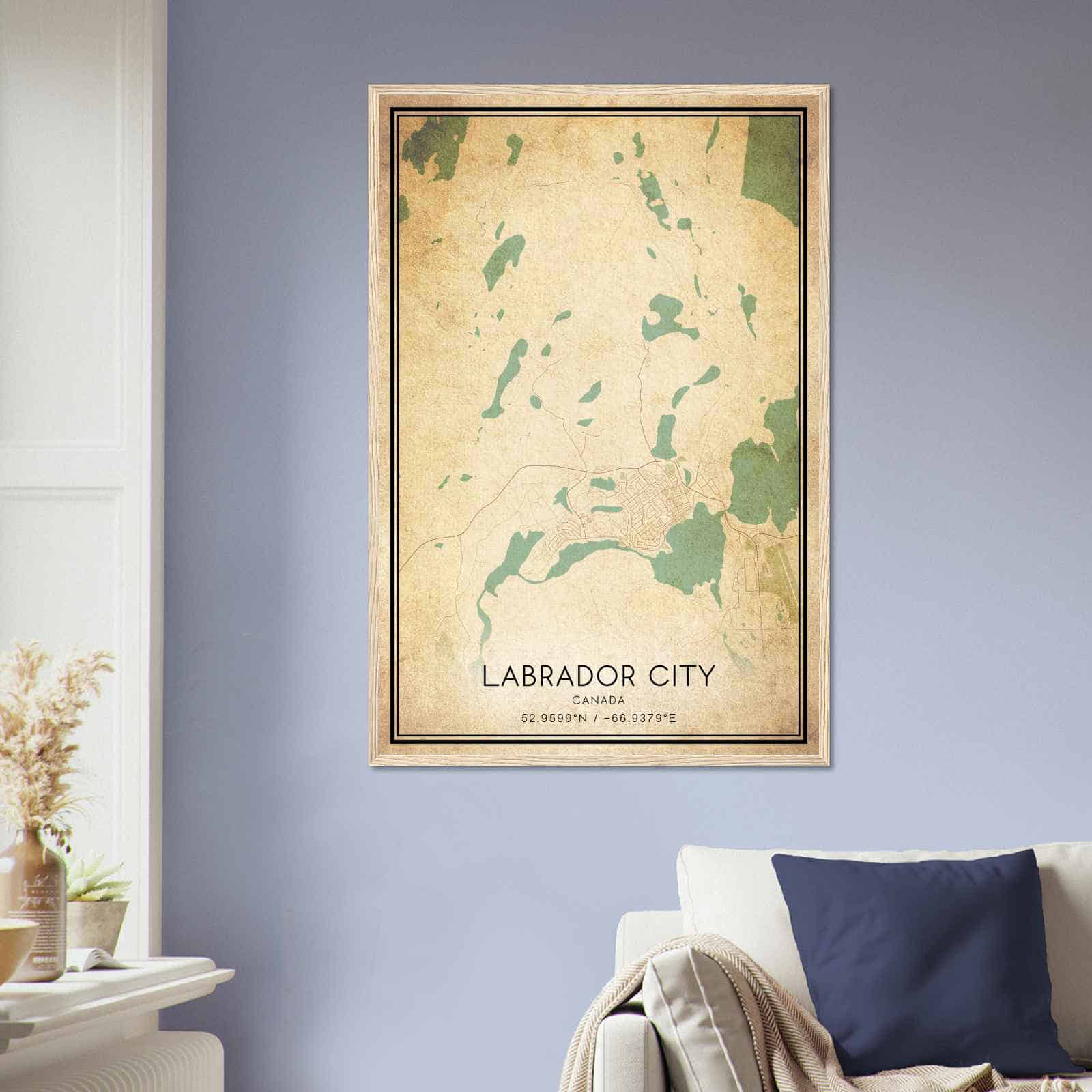 Deerfield Kansas Map Poster, Modern Home Decor Wall Art Print (Copy)