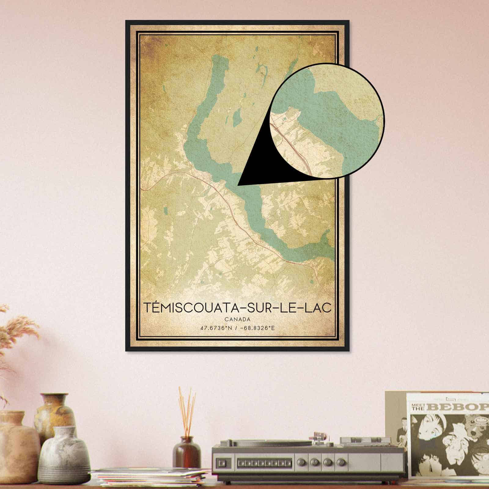 Deerfield Kansas Map Poster, Modern Home Decor Wall Art Print (Copy)