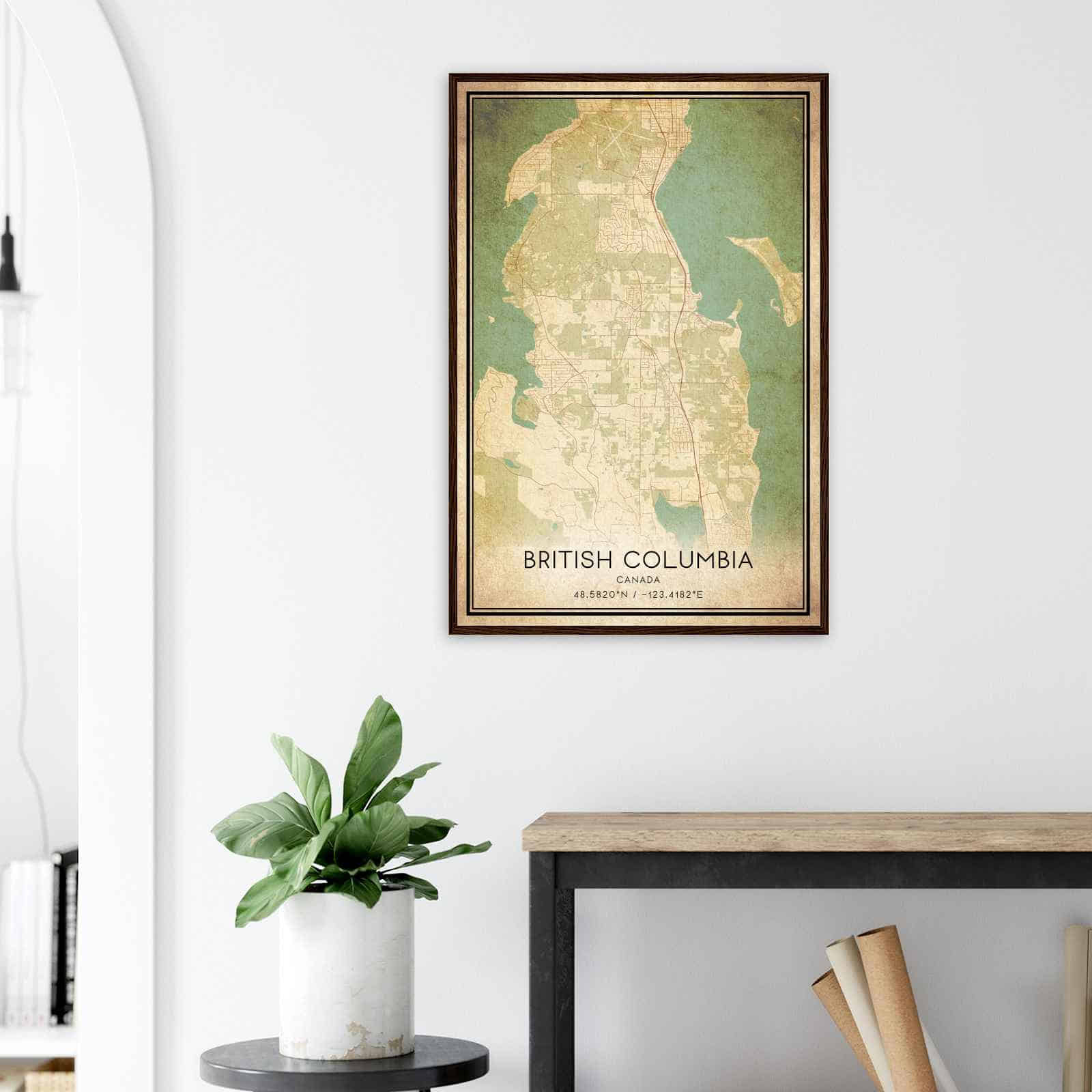 Deerfield Kansas Map Poster, Modern Home Decor Wall Art Print (Copy)