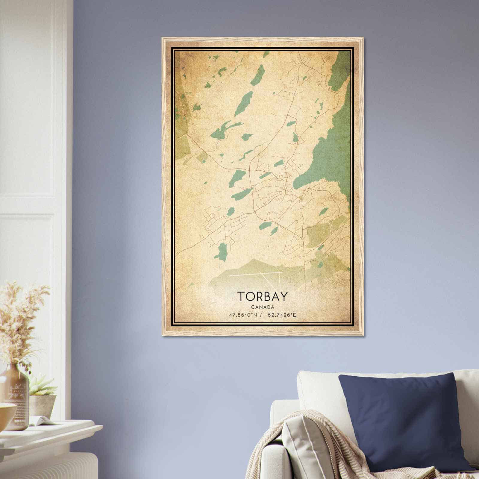 Deerfield Kansas Map Poster, Modern Home Decor Wall Art Print (Copy)