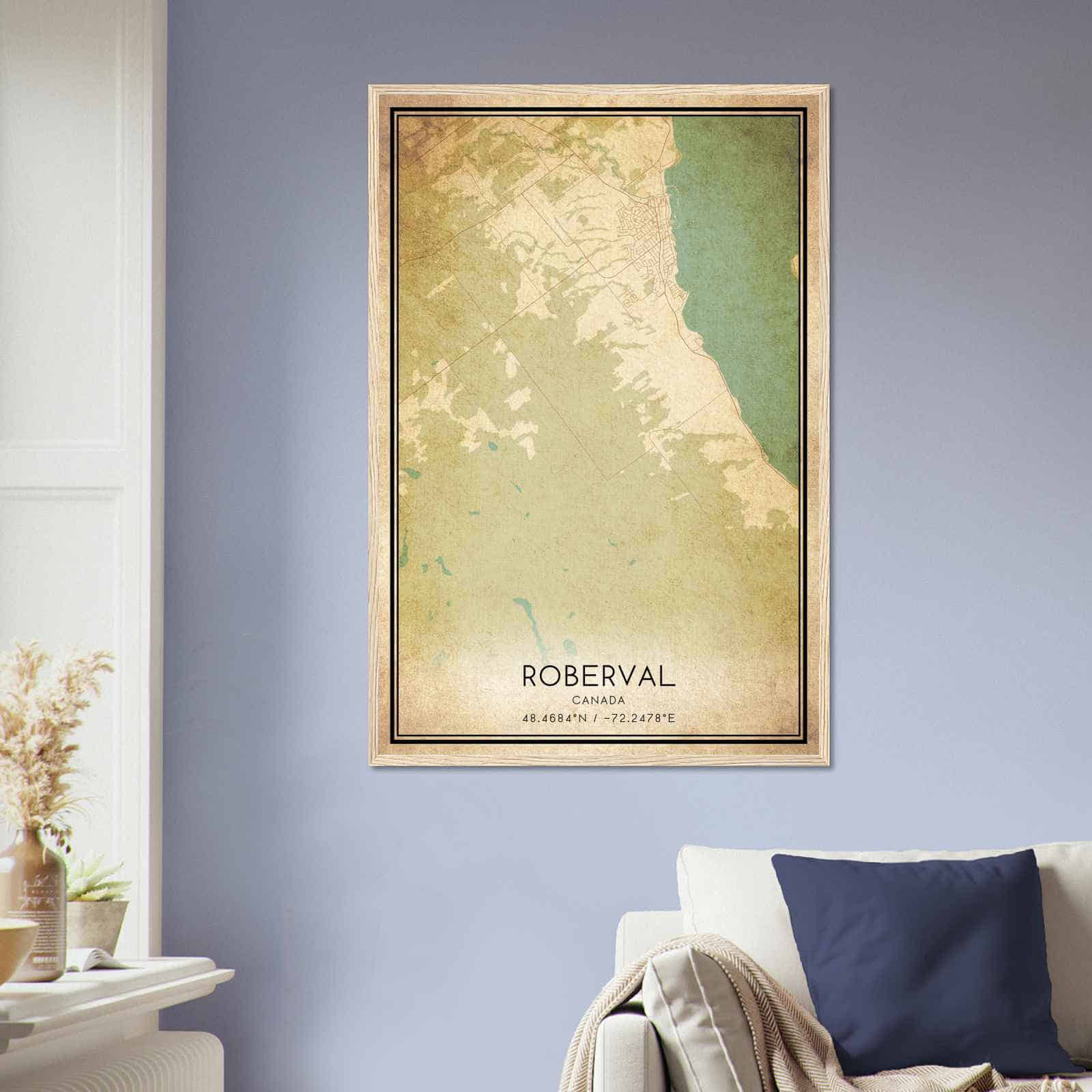 Deerfield Kansas Map Poster, Modern Home Decor Wall Art Print (Copy)