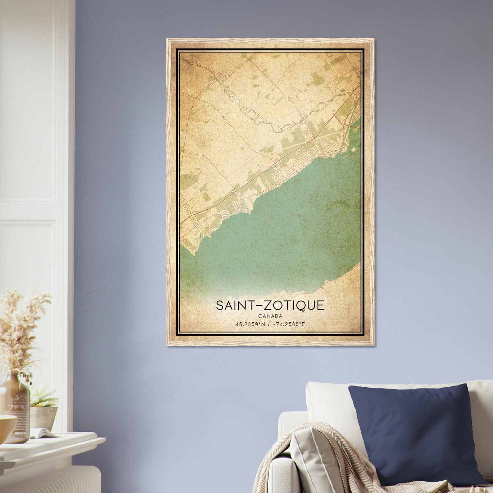 Deerfield Kansas Map Poster, Modern Home Decor Wall Art Print (Copy)