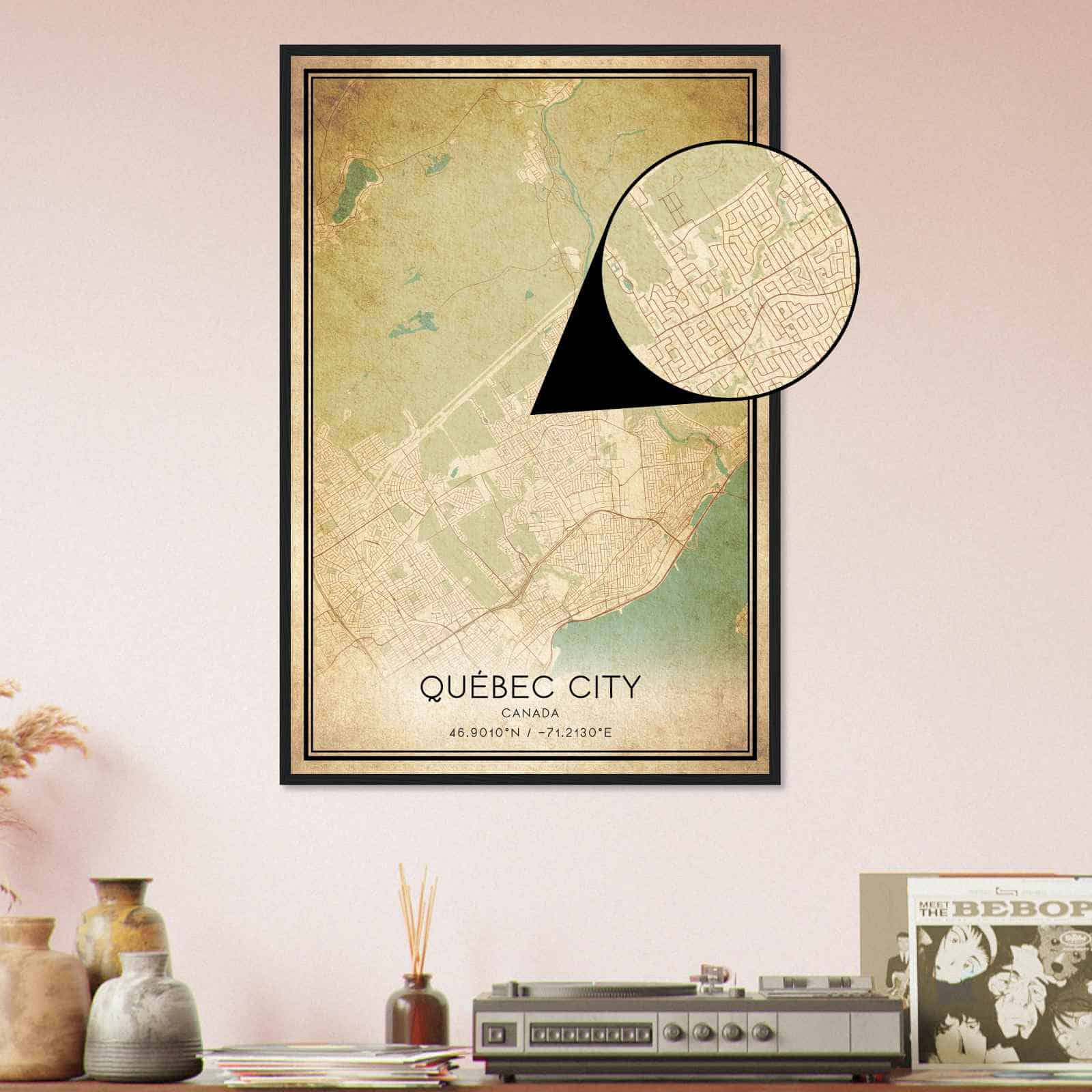 Deerfield Kansas Map Poster, Modern Home Decor Wall Art Print (Copy)