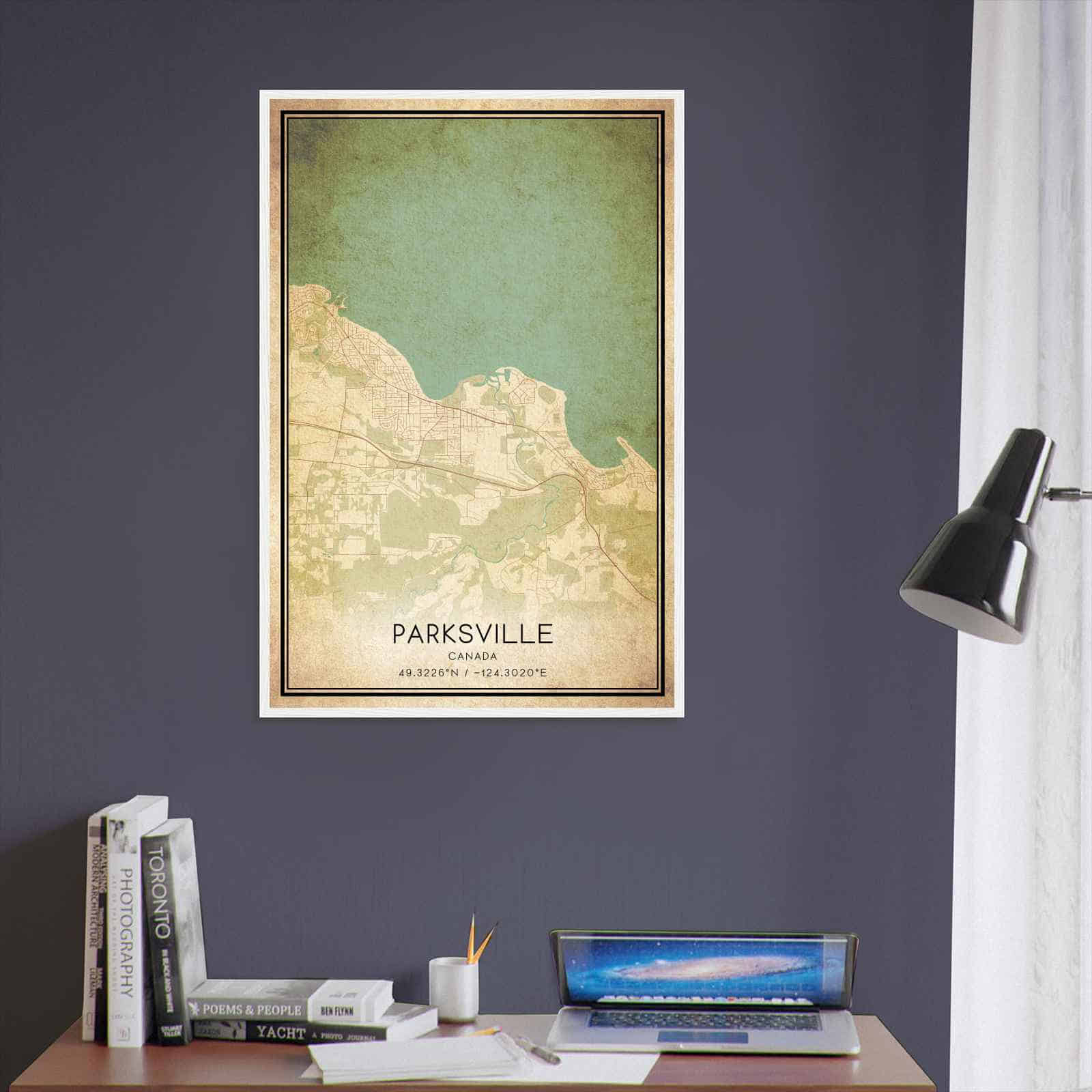 Deerfield Kansas Map Poster, Modern Home Decor Wall Art Print (Copy)