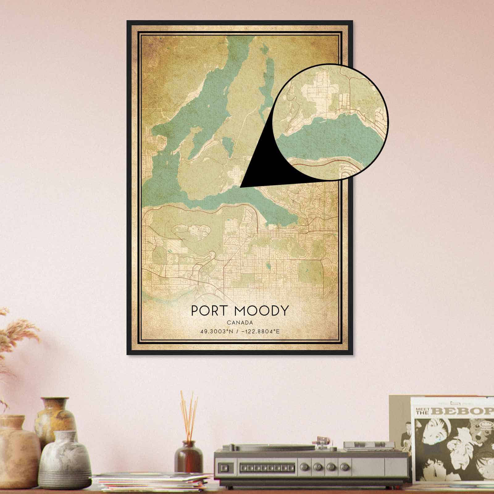 Deerfield Kansas Map Poster, Modern Home Decor Wall Art Print (Copy)