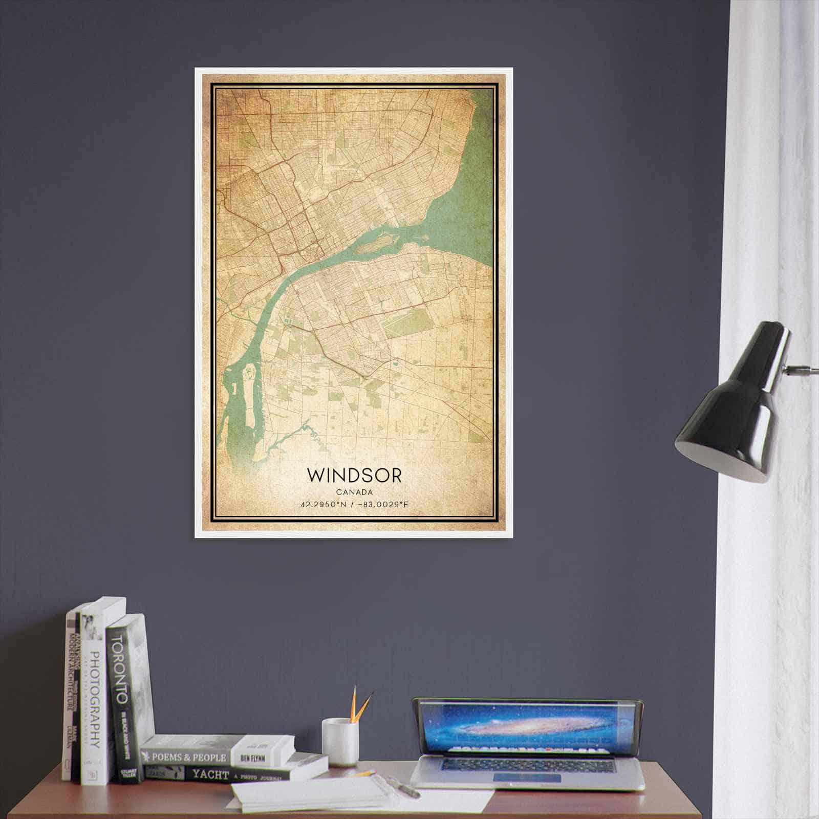 Deerfield Kansas Map Poster, Modern Home Decor Wall Art Print (Copy)