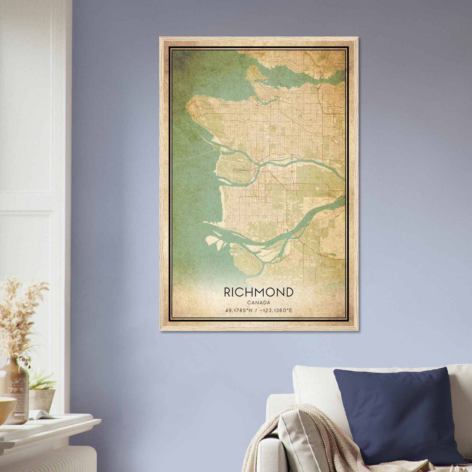 Deerfield Kansas Map Poster, Modern Home Decor Wall Art Print (Copy)