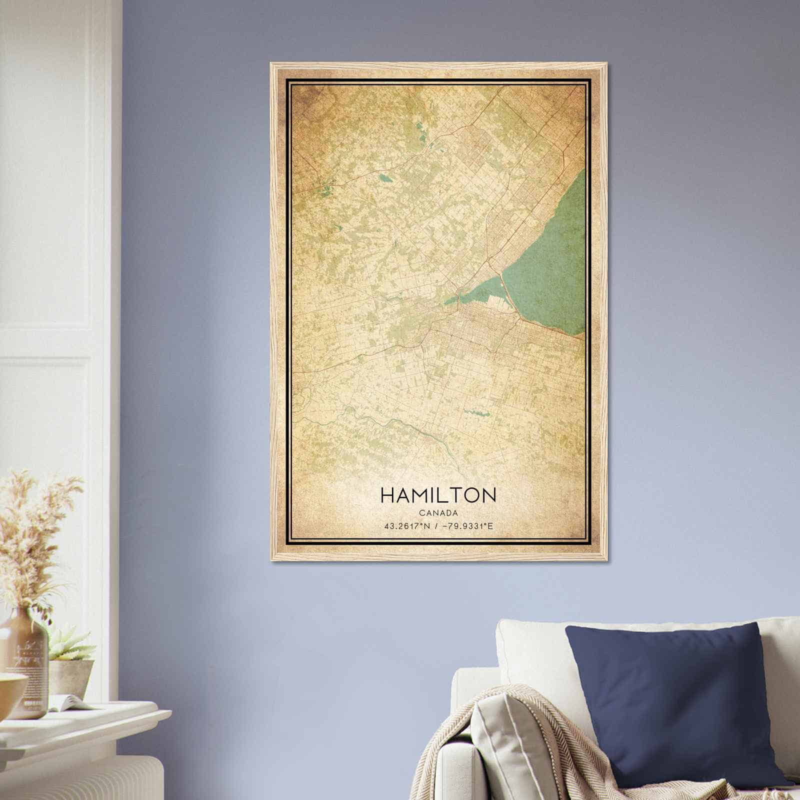 Deerfield Kansas Map Poster, Modern Home Decor Wall Art Print (Copy)
