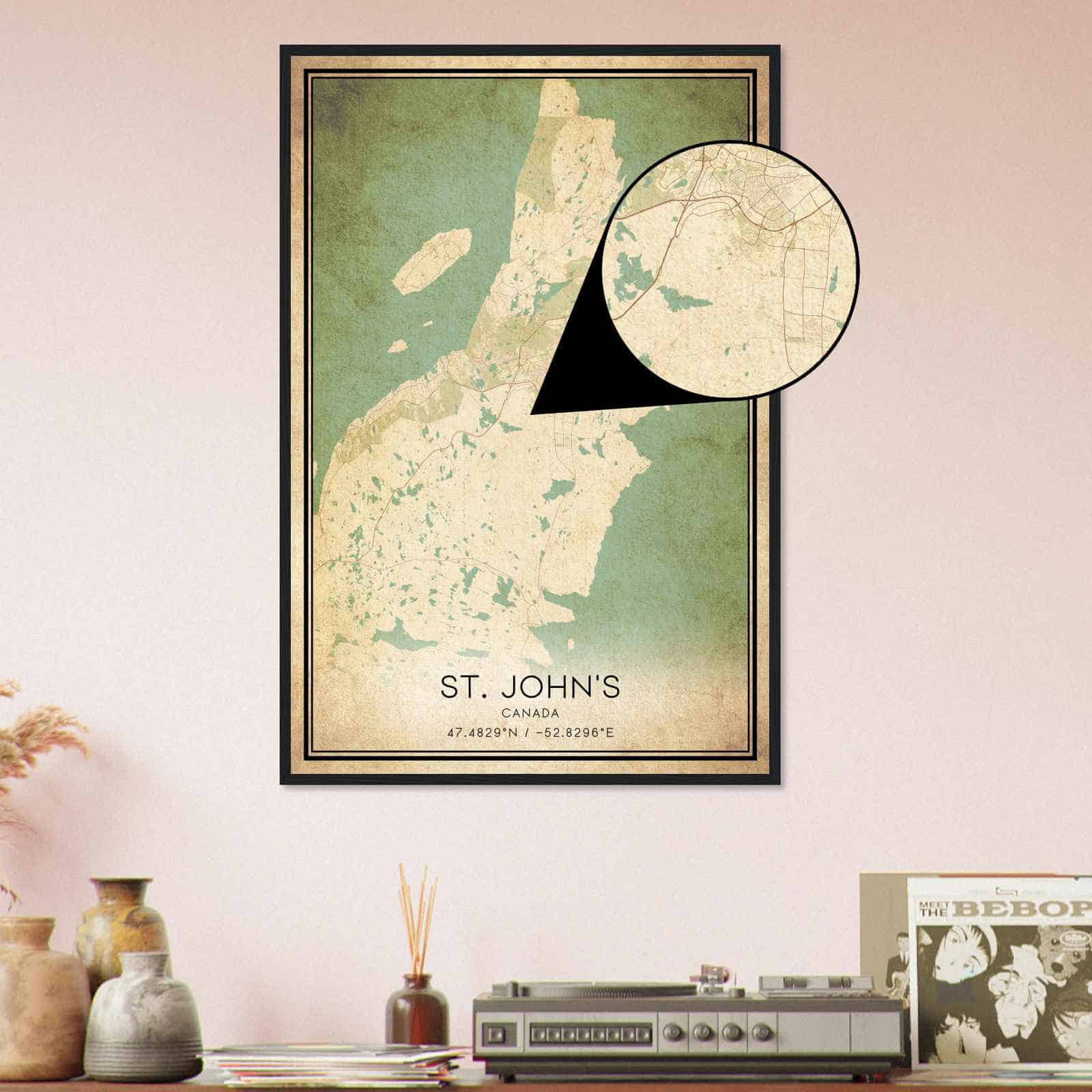 Deerfield Kansas Map Poster, Modern Home Decor Wall Art Print (Copy)