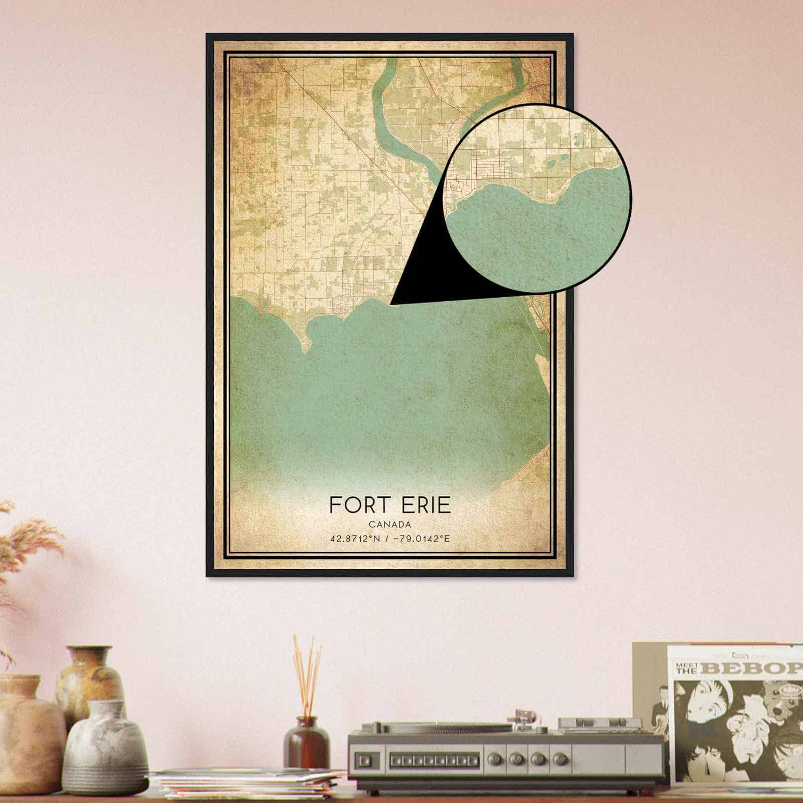Deerfield Kansas Map Poster, Modern Home Decor Wall Art Print (Copy)