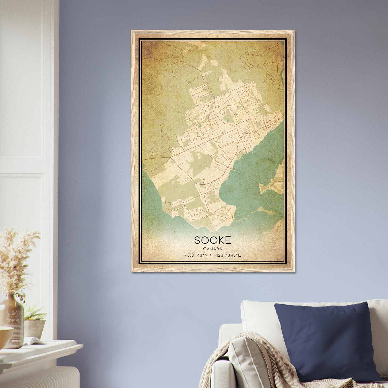 Deerfield Kansas Map Poster, Modern Home Decor Wall Art Print (Copy)