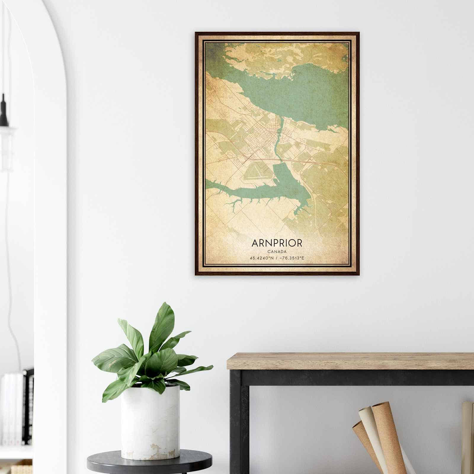 Deerfield Kansas Map Poster, Modern Home Decor Wall Art Print (Copy)