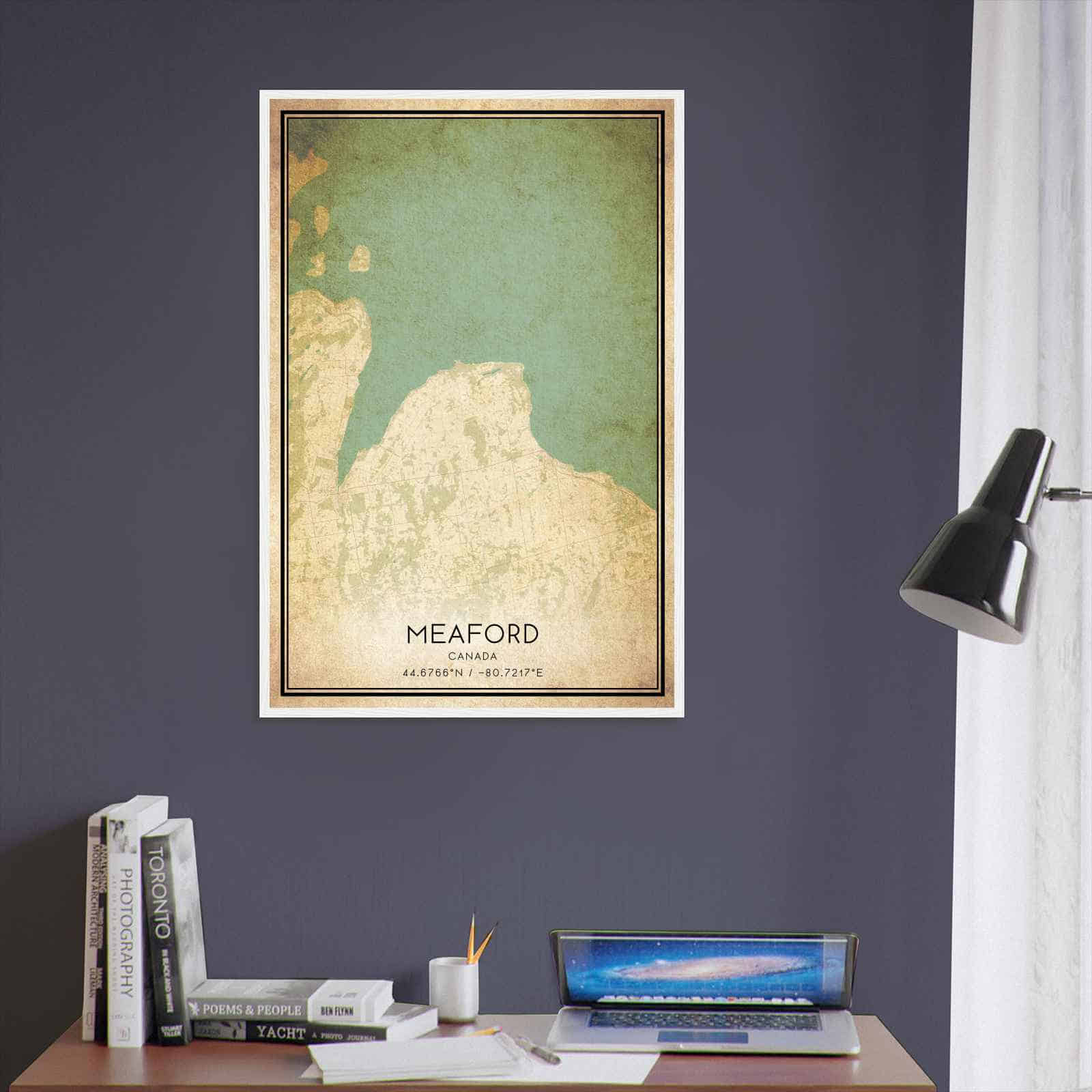 Deerfield Kansas Map Poster, Modern Home Decor Wall Art Print (Copy)