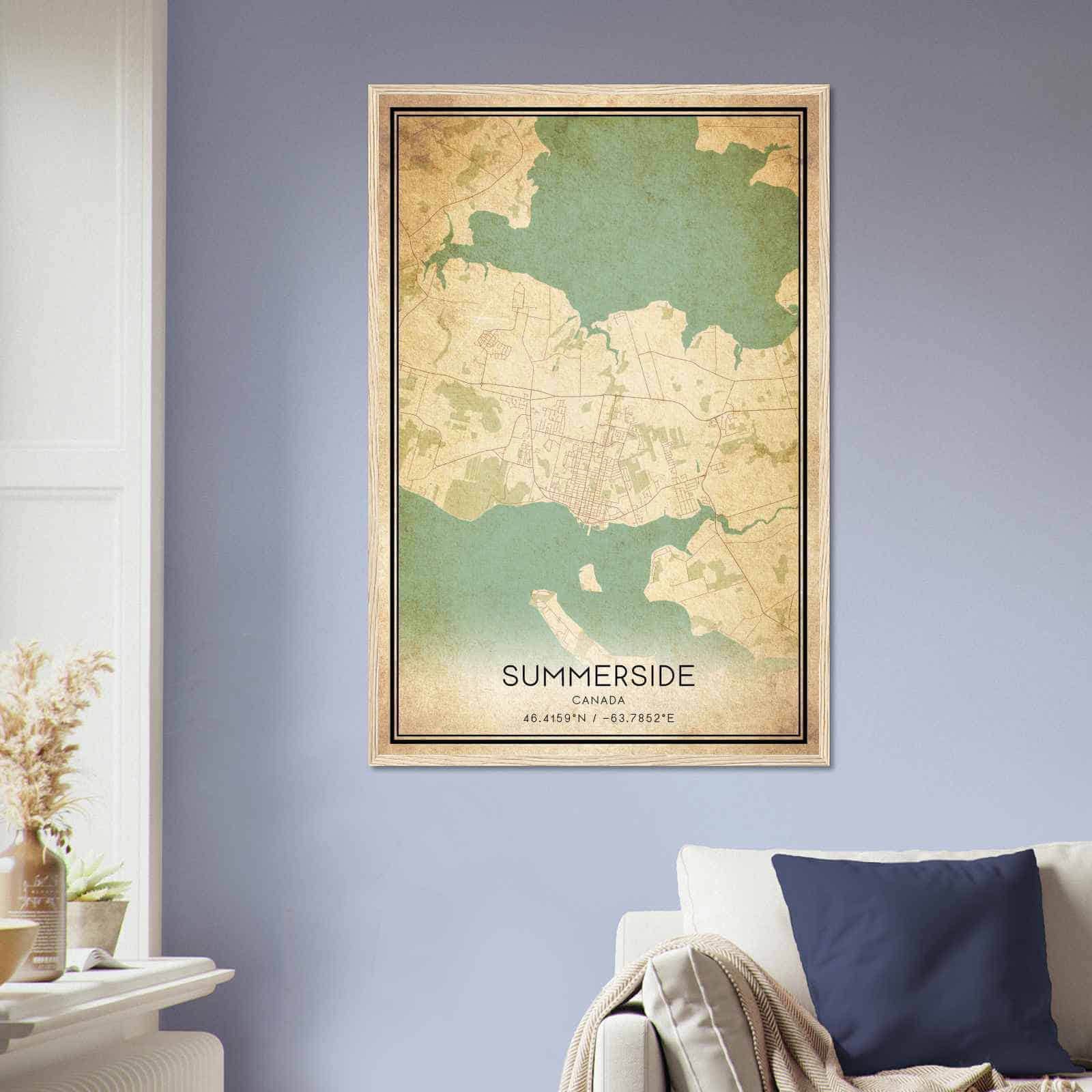 Deerfield Kansas Map Poster, Modern Home Decor Wall Art Print (Copy)