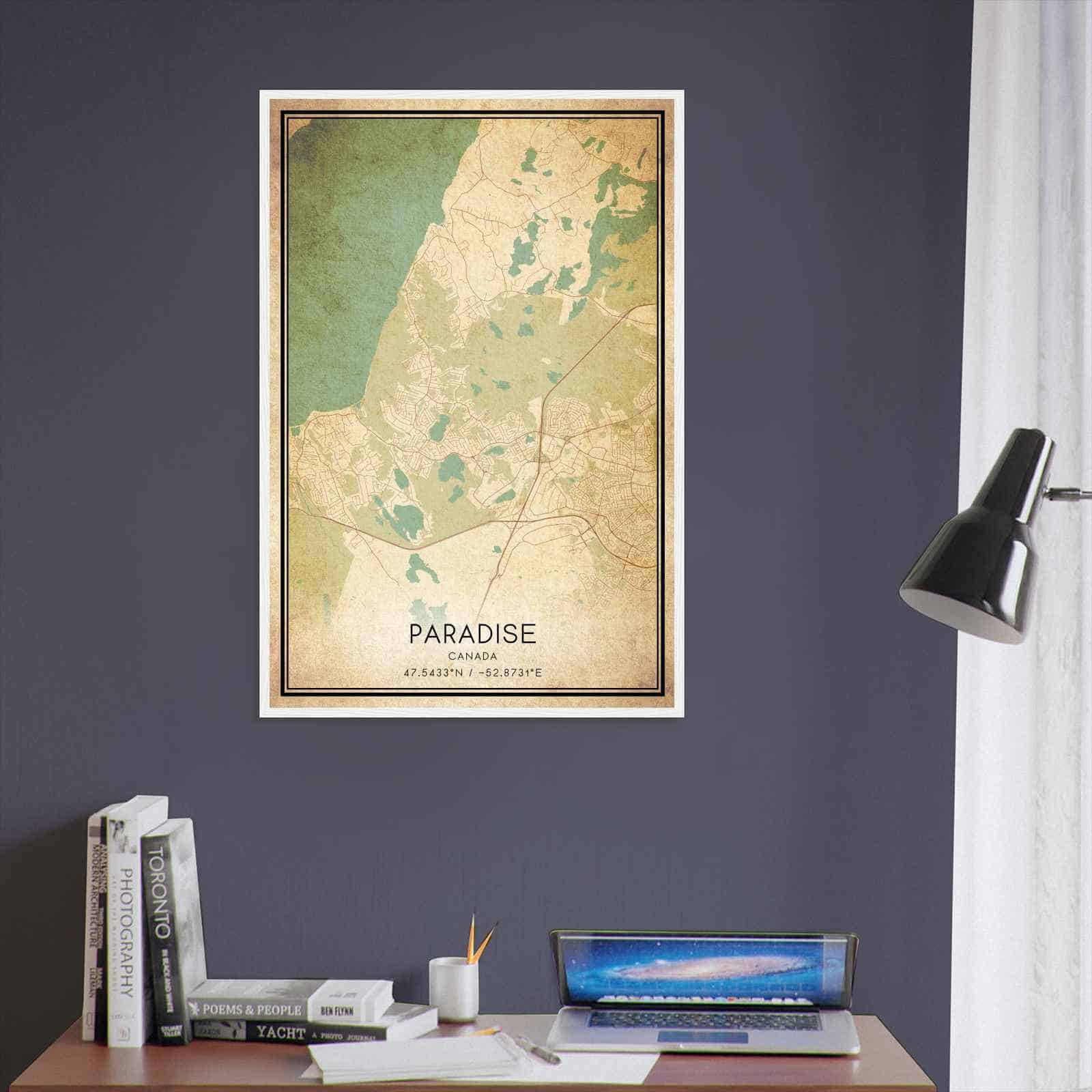 Deerfield Kansas Map Poster, Modern Home Decor Wall Art Print (Copy)