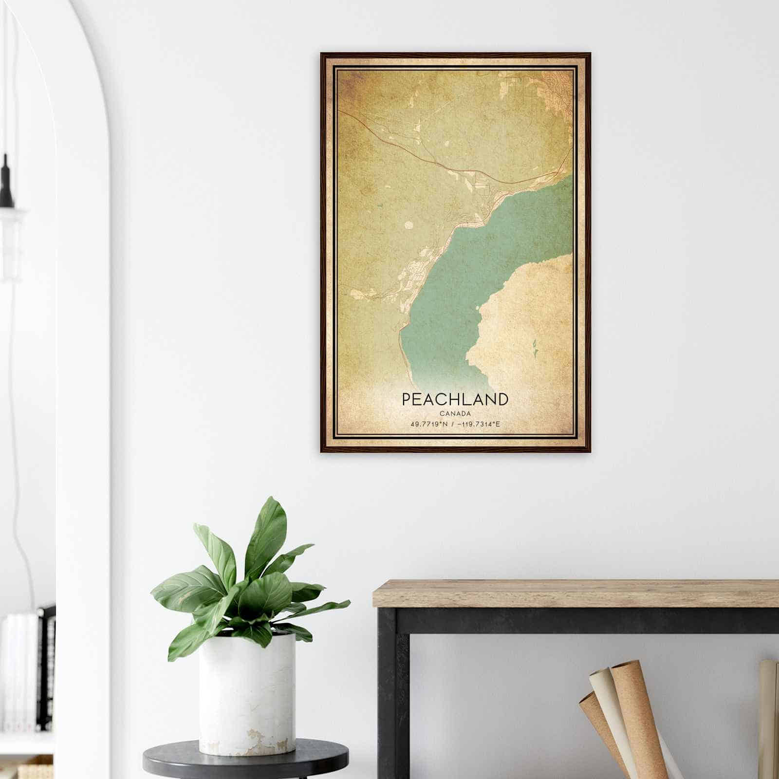 Deerfield Kansas Map Poster, Modern Home Decor Wall Art Print (Copy)