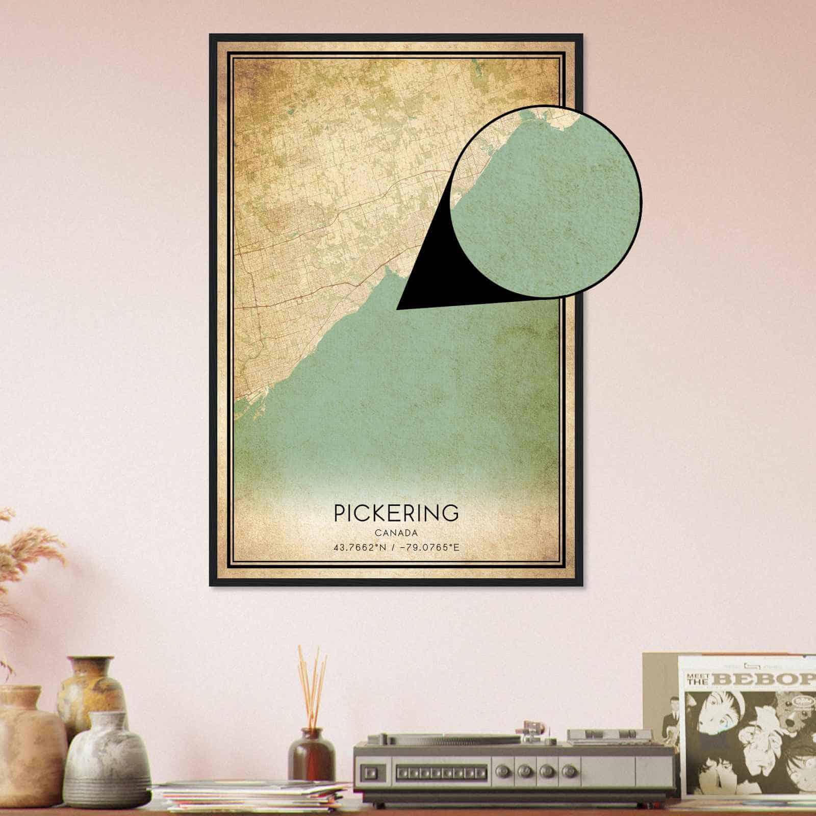 Deerfield Kansas Map Poster, Modern Home Decor Wall Art Print (Copy)