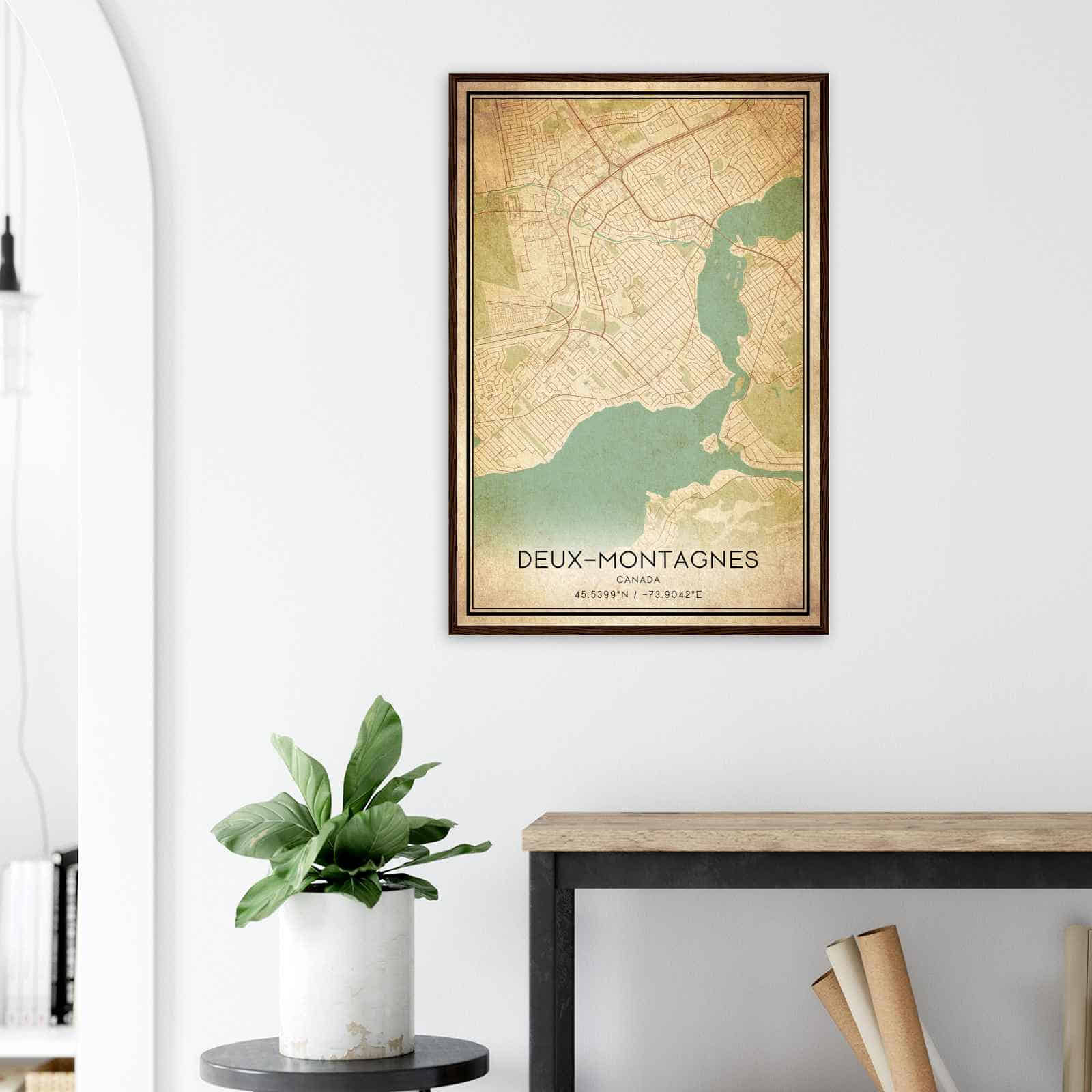 Deerfield Kansas Map Poster, Modern Home Decor Wall Art Print (Copy)