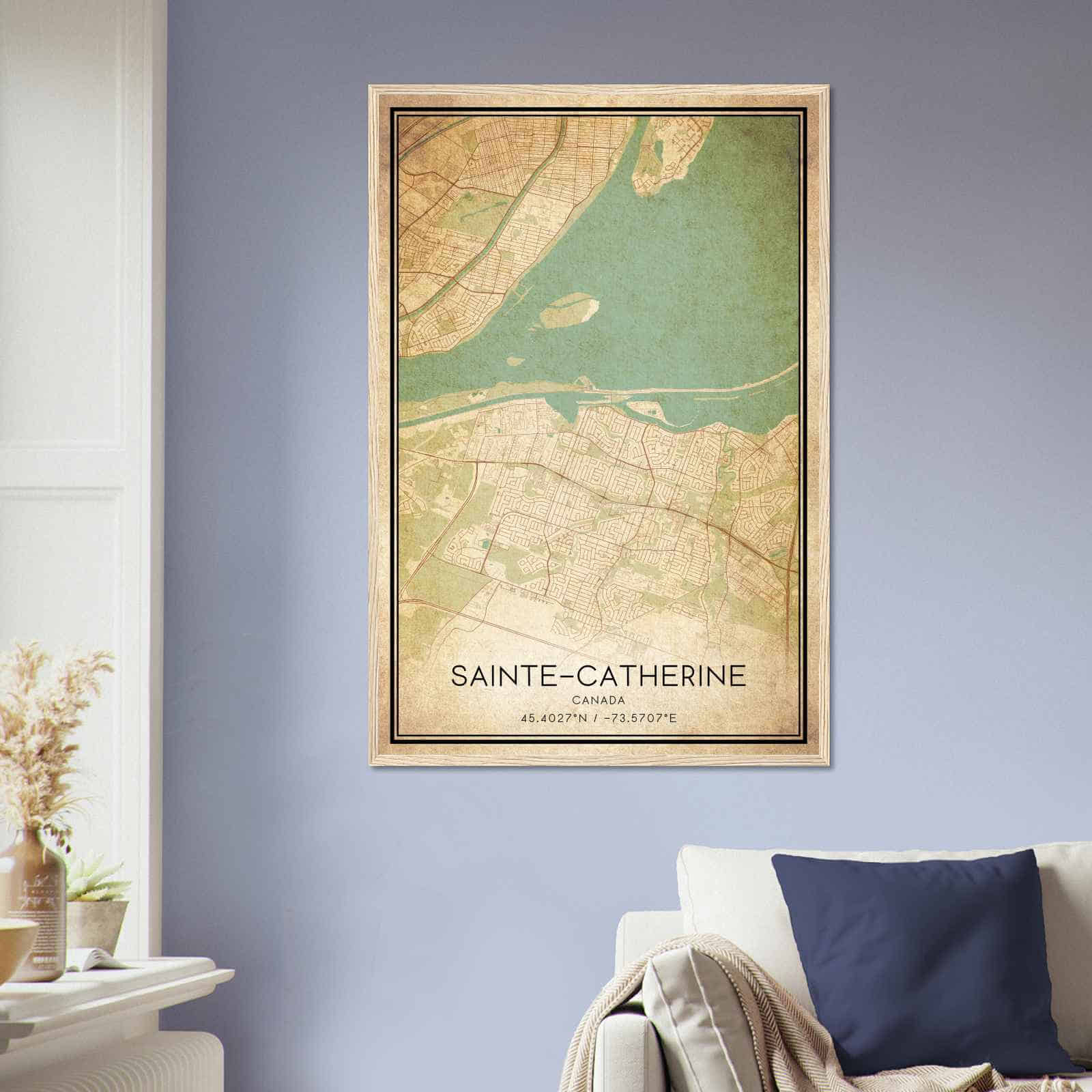Deerfield Kansas Map Poster, Modern Home Decor Wall Art Print (Copy)