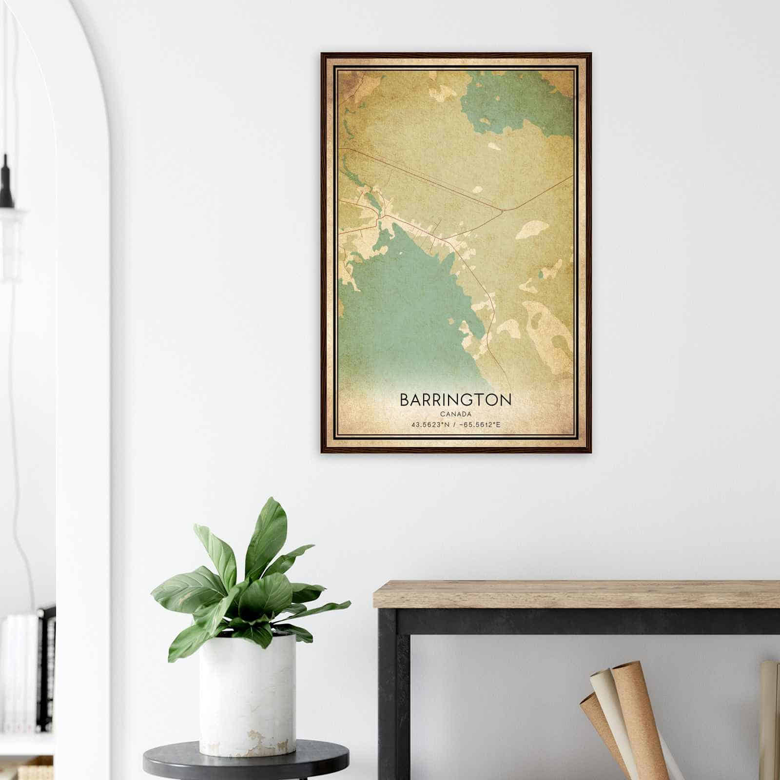 Deerfield Kansas Map Poster, Modern Home Decor Wall Art Print (Copy)