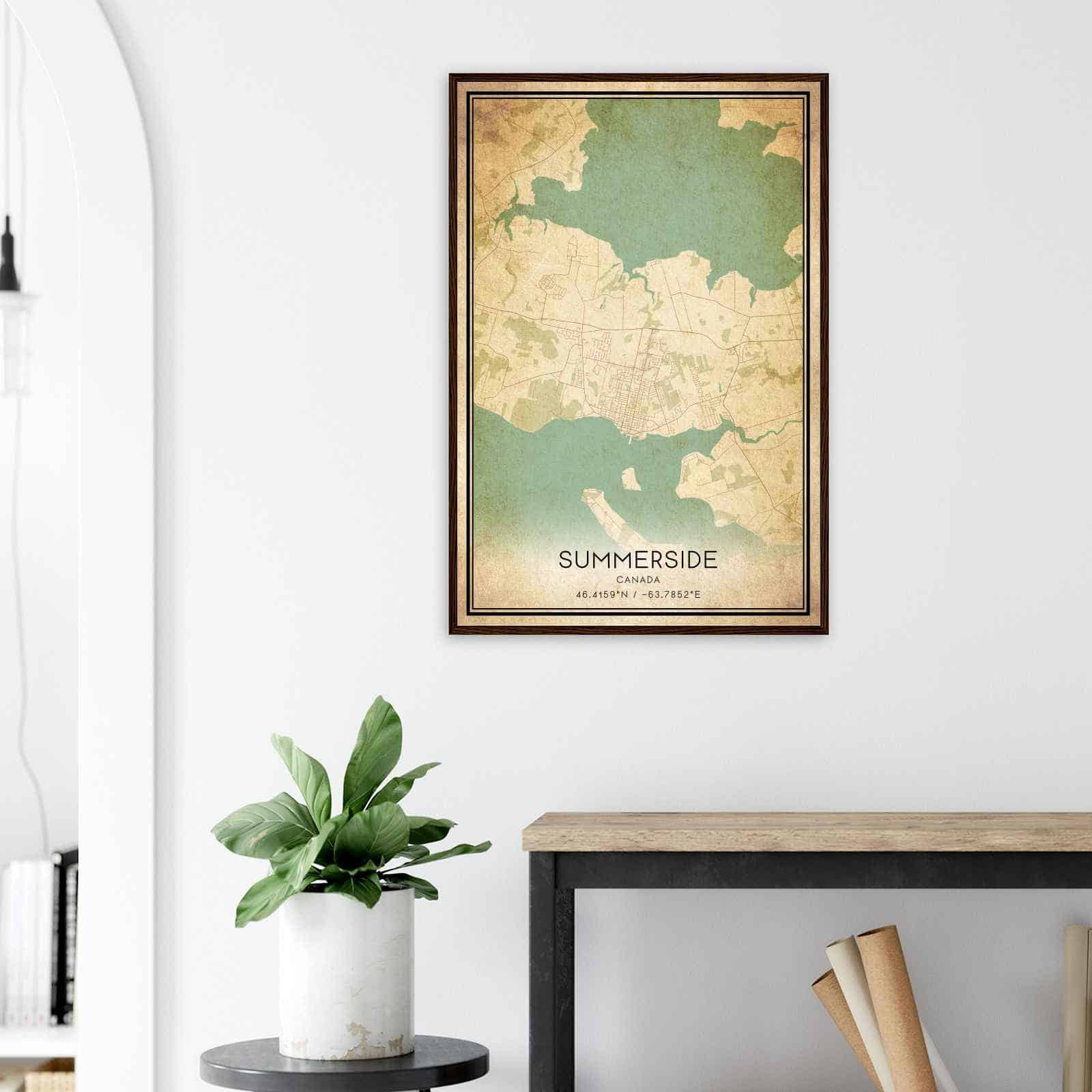 Deerfield Kansas Map Poster, Modern Home Decor Wall Art Print (Copy)